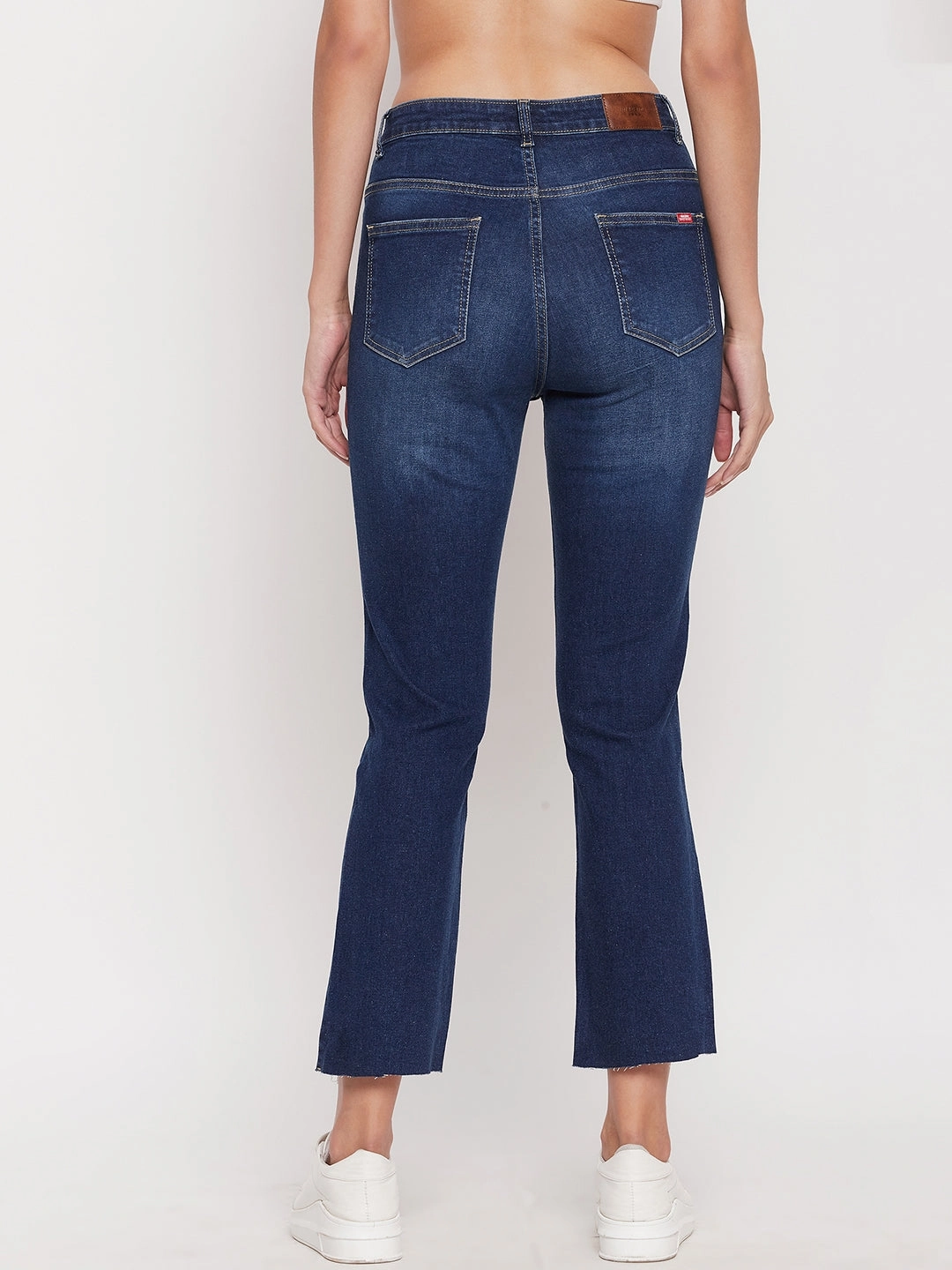 City Walk Smart Casual Madame Women Solid Blue Jeans