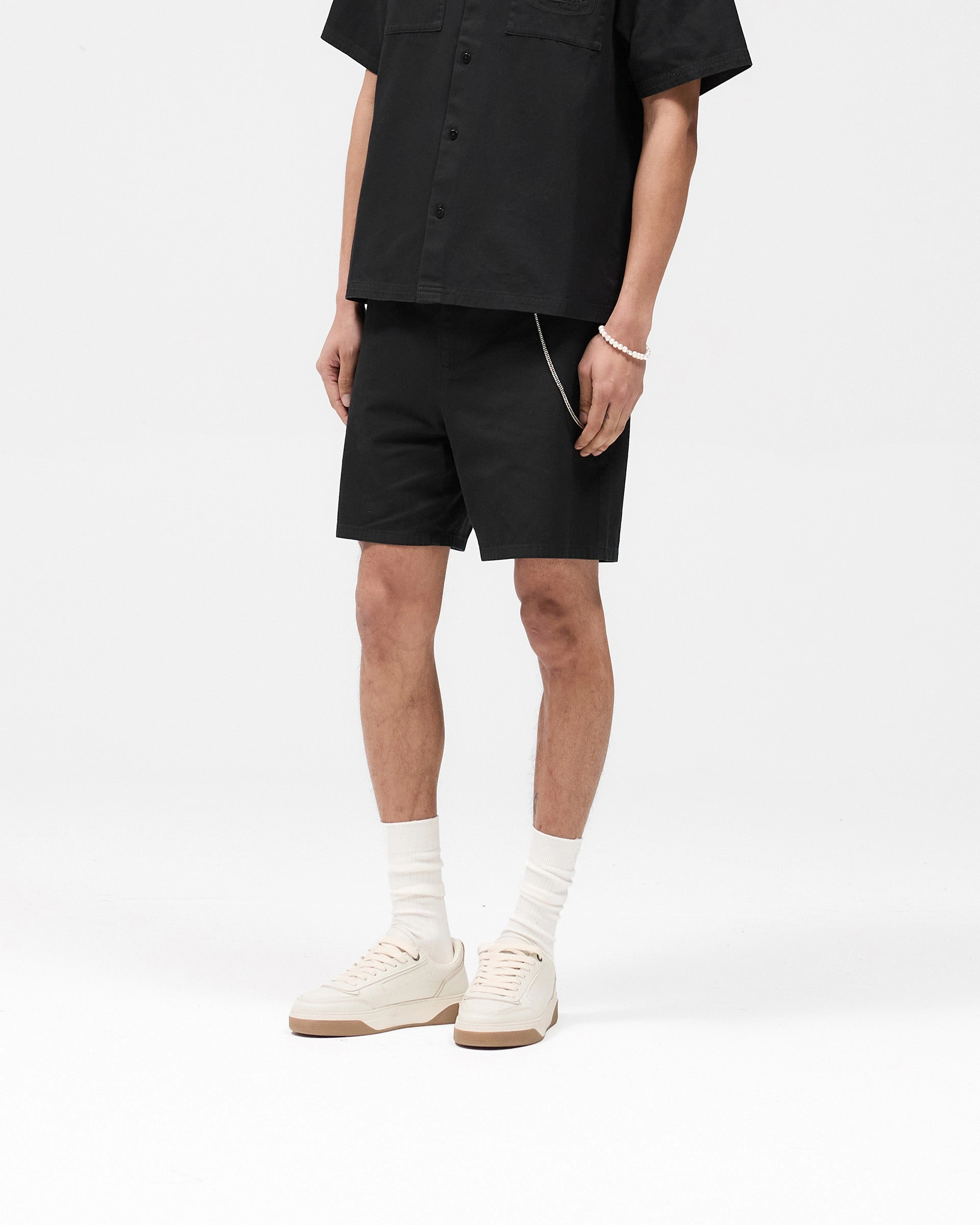 souvenir choice Cotton Tailored Short - Jet Black
