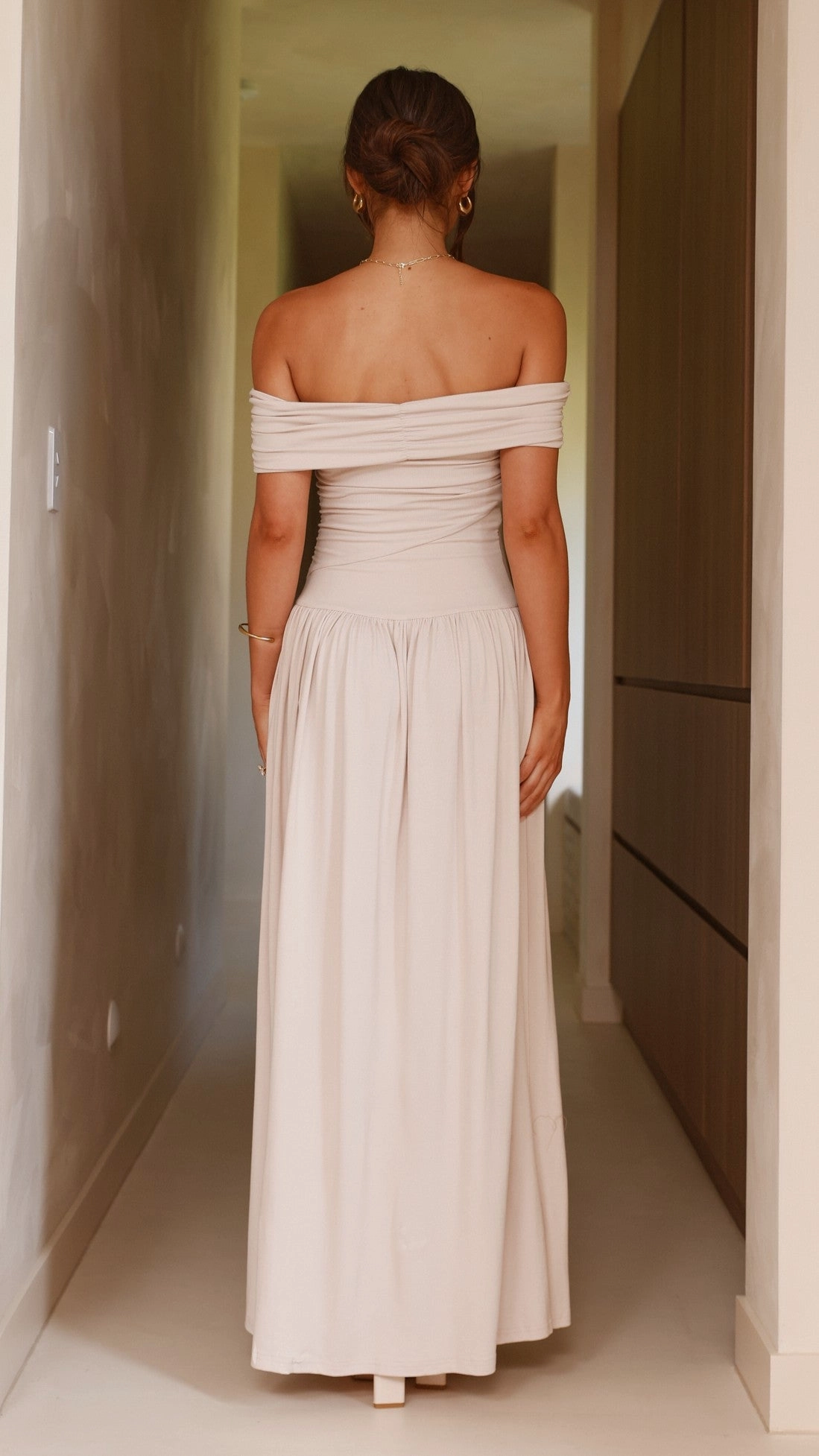 Manalla Maxi Dress - Stone Lace Soft