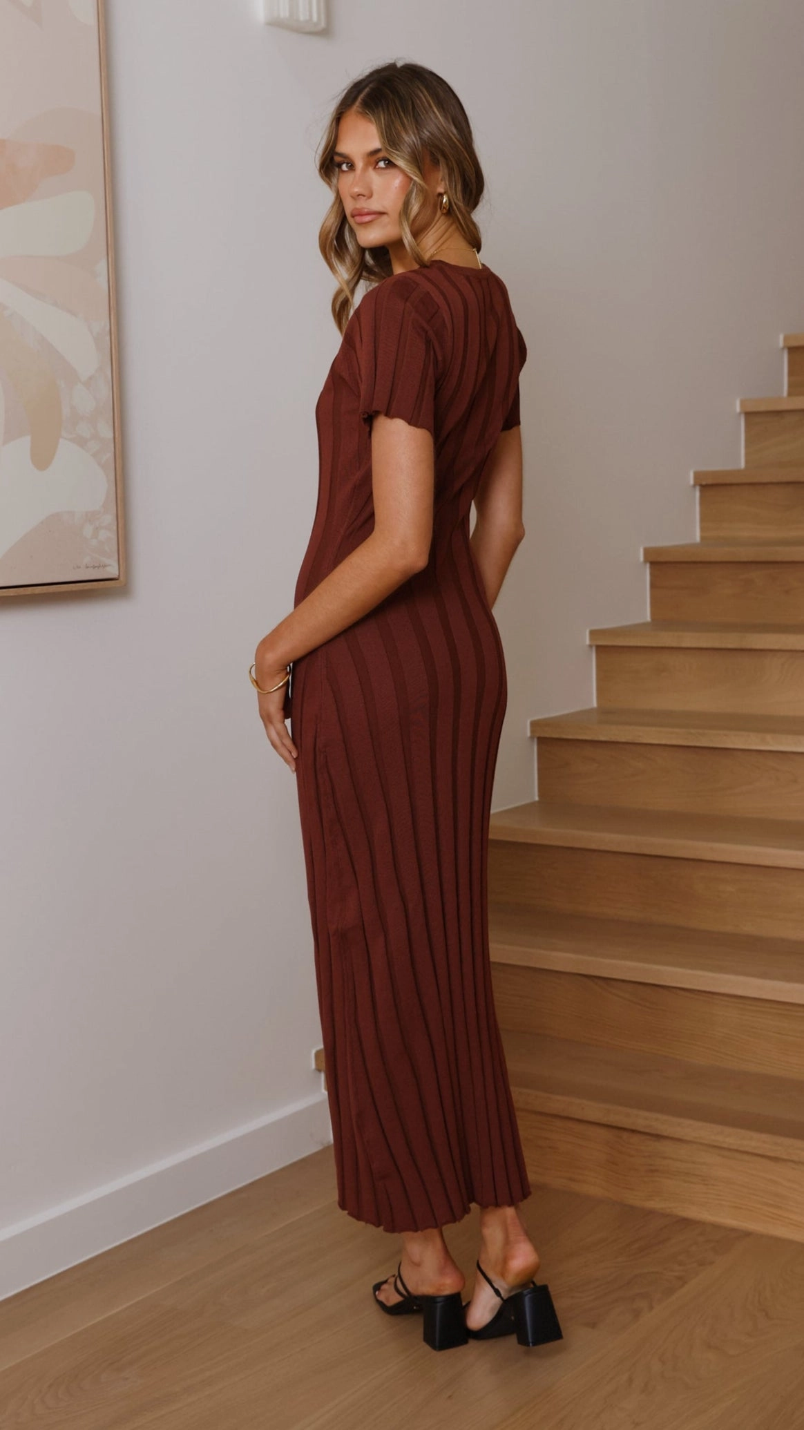 Mari Maxi Dress - Chocolate Pure Stitch
