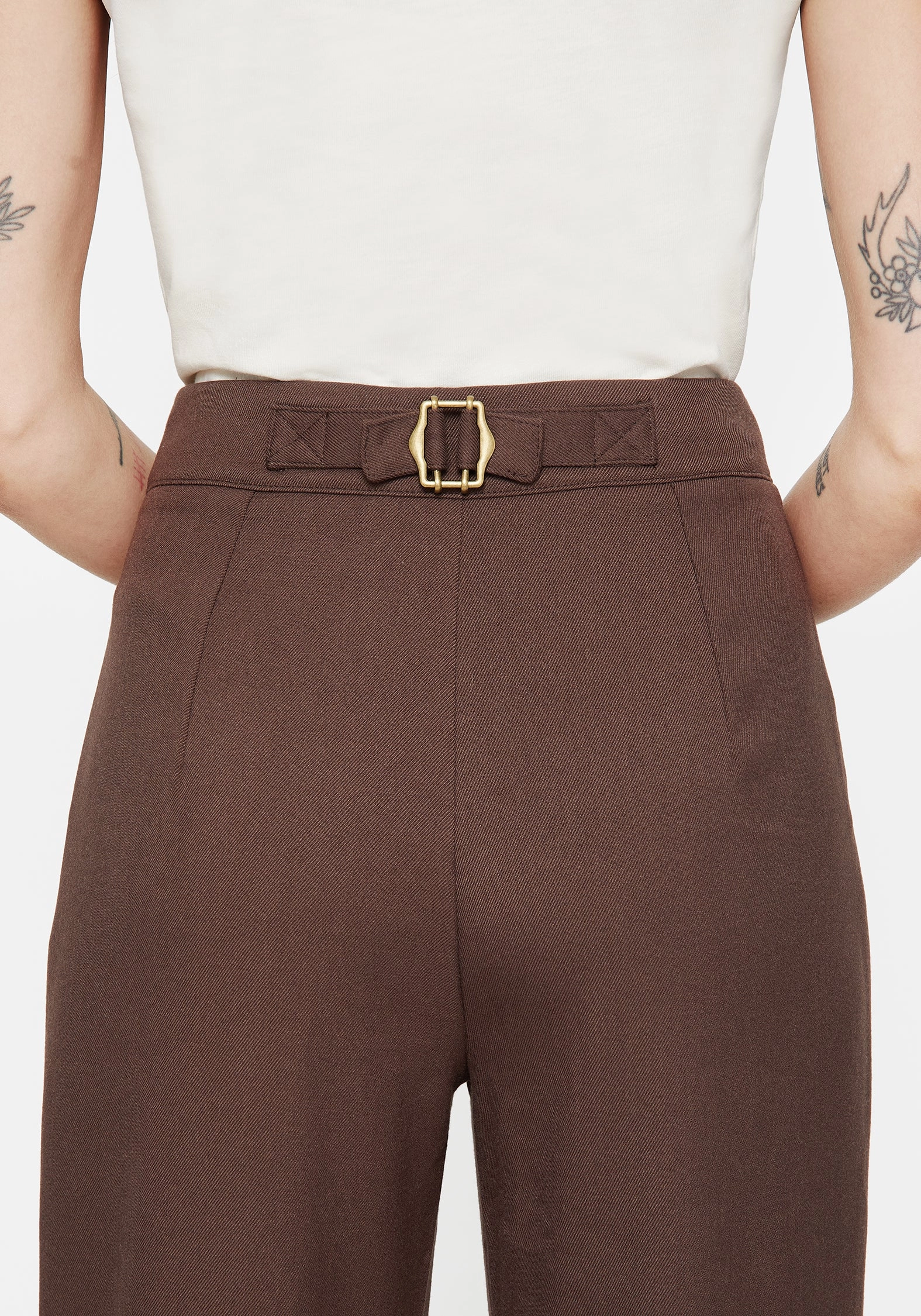 Marwood Acorn Embroidered Button Up Waist Balloon Trouser Moisture control