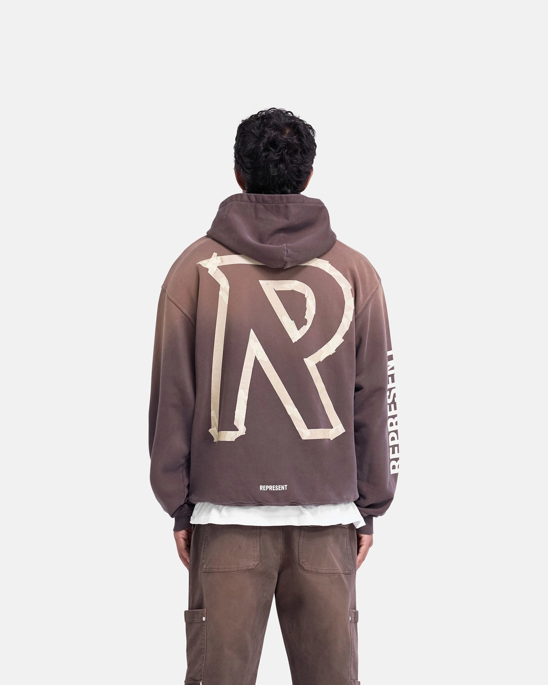 Masking Tape Initial Hoodie - Cedar Cinco de Mayo wear