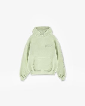 Casual Performance Tagless Neck Raceway Hoodie - Matcha