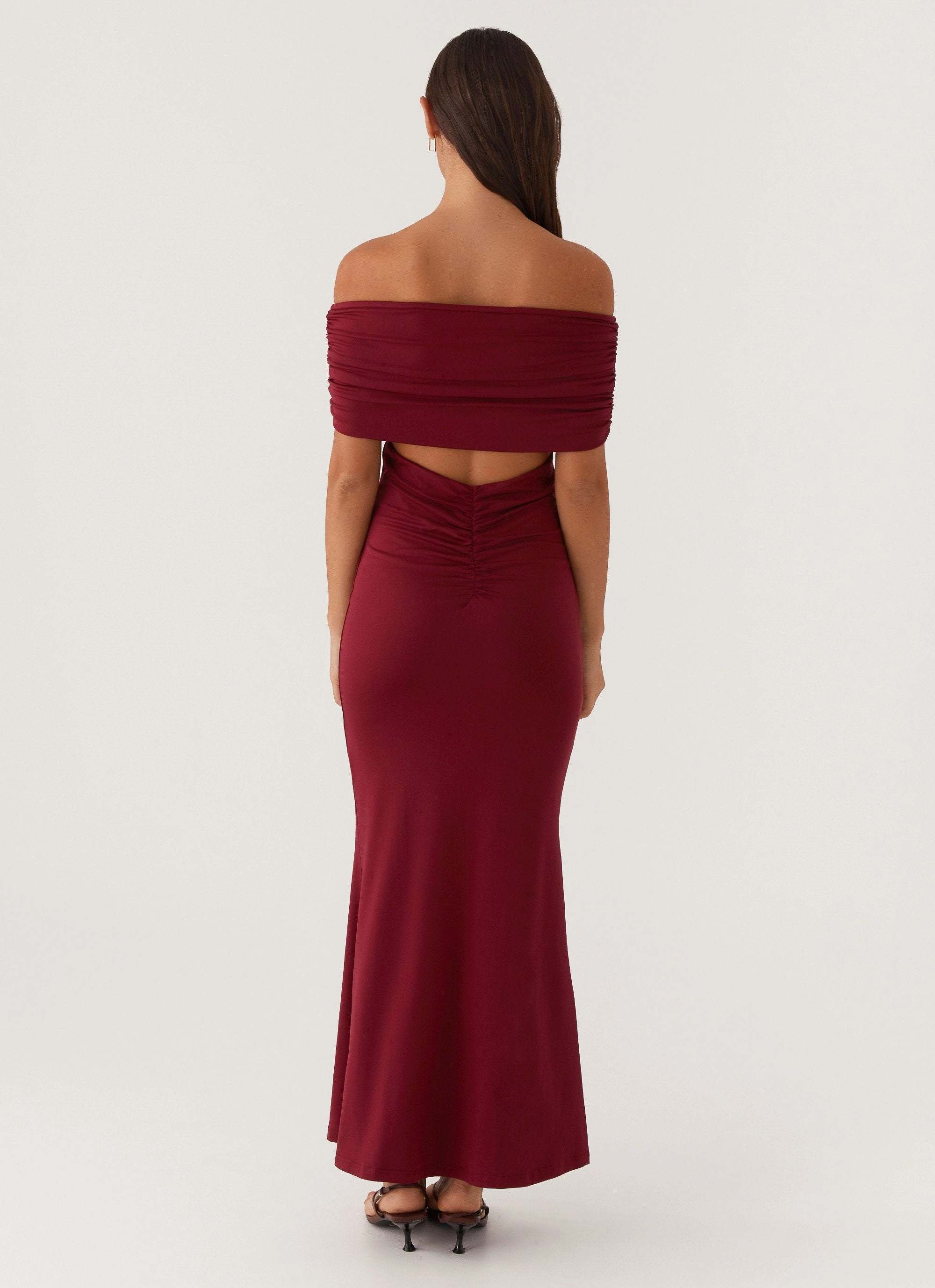 Maude Maxi Dress - Maroon Youthful Mood
