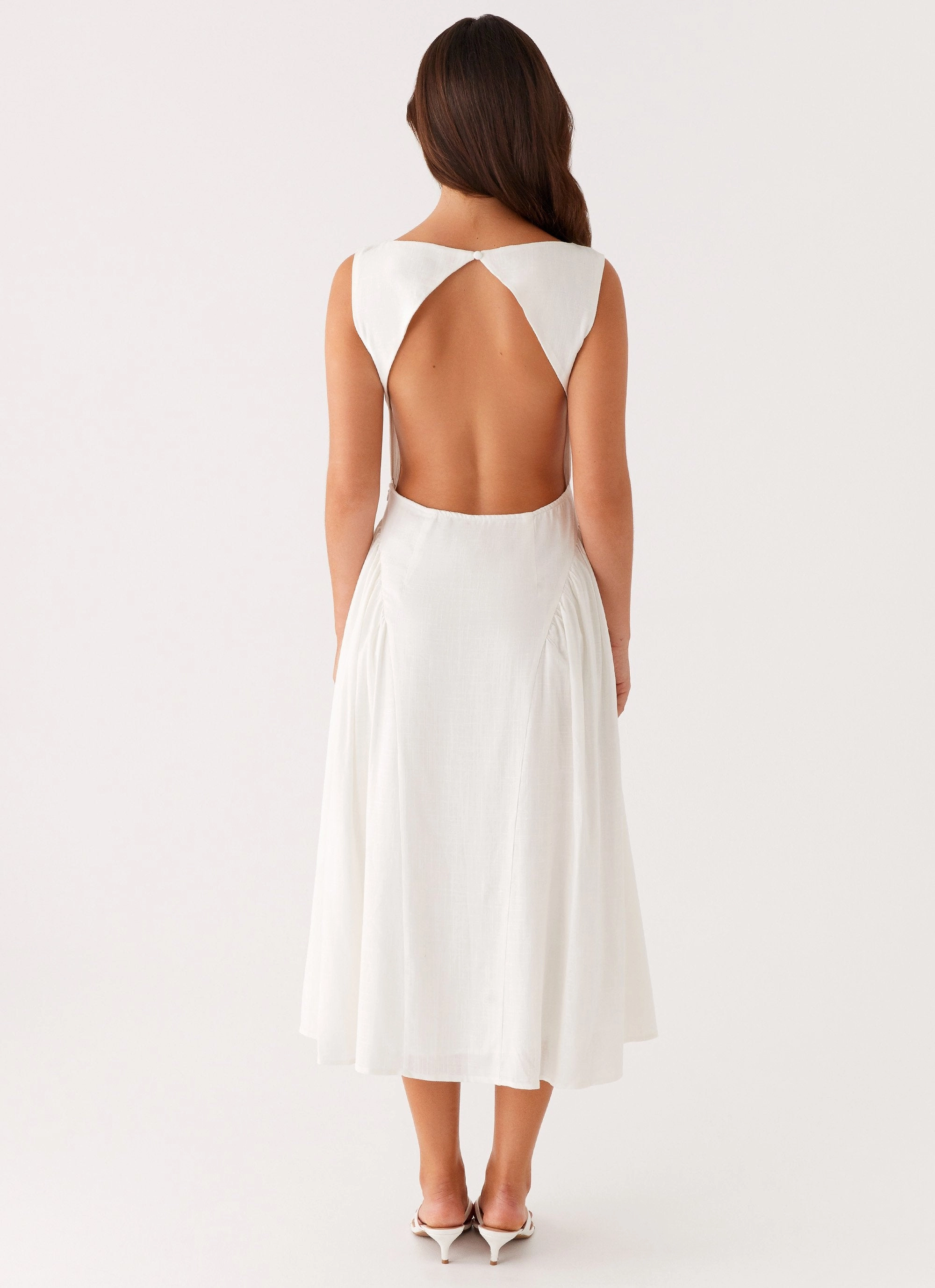 Field Fresh Maylah Midi Dress - White