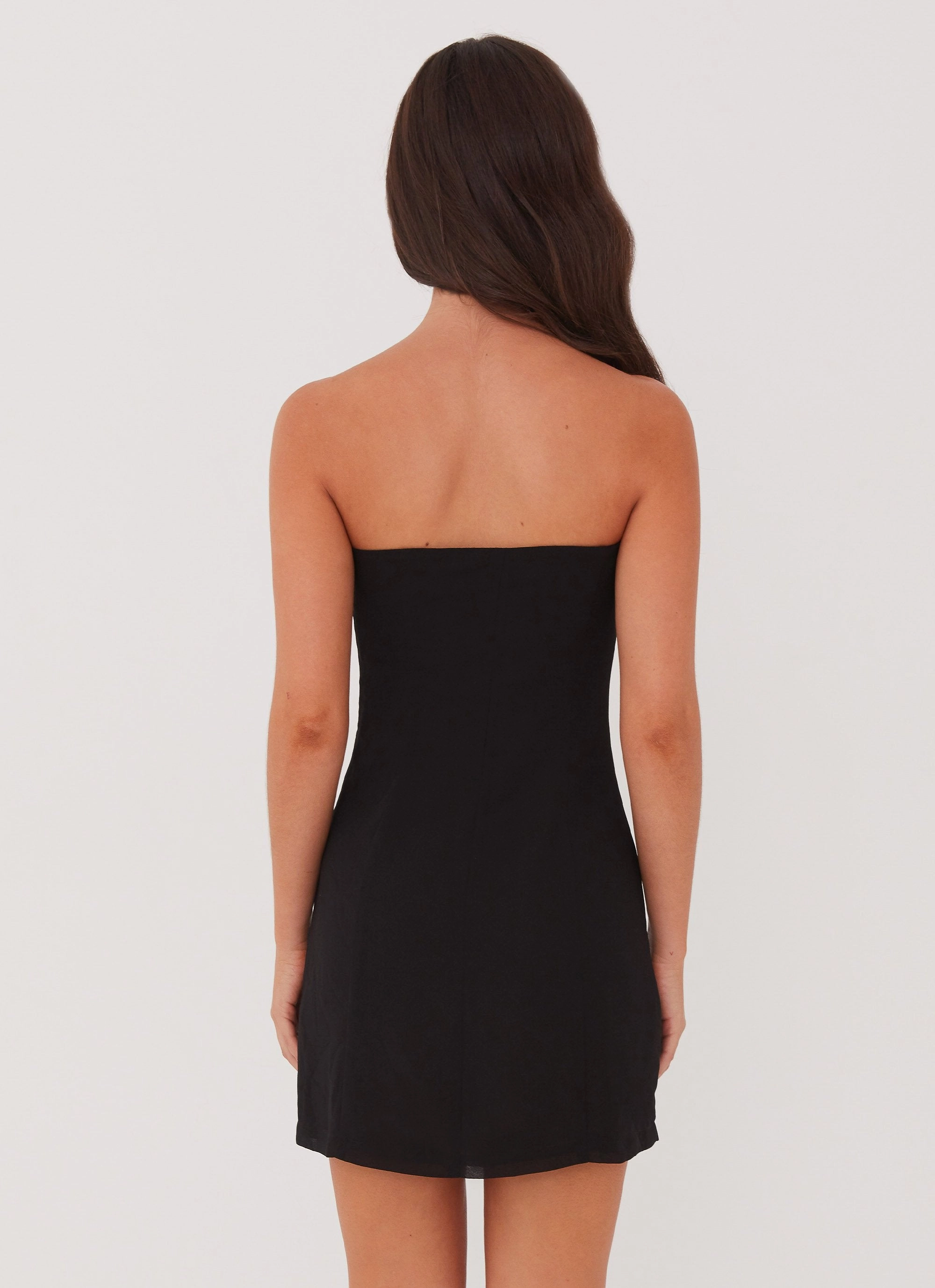 Mckay Mini Dress - Black Happy Scent Mesh-Sleeve