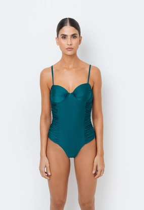 Rash Guard Style Two Tone Coloration MDL 1205 One Piece