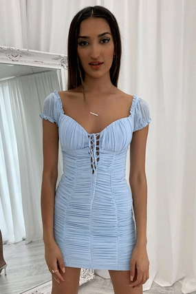 All-season garment Meeta Dress - Light Blue