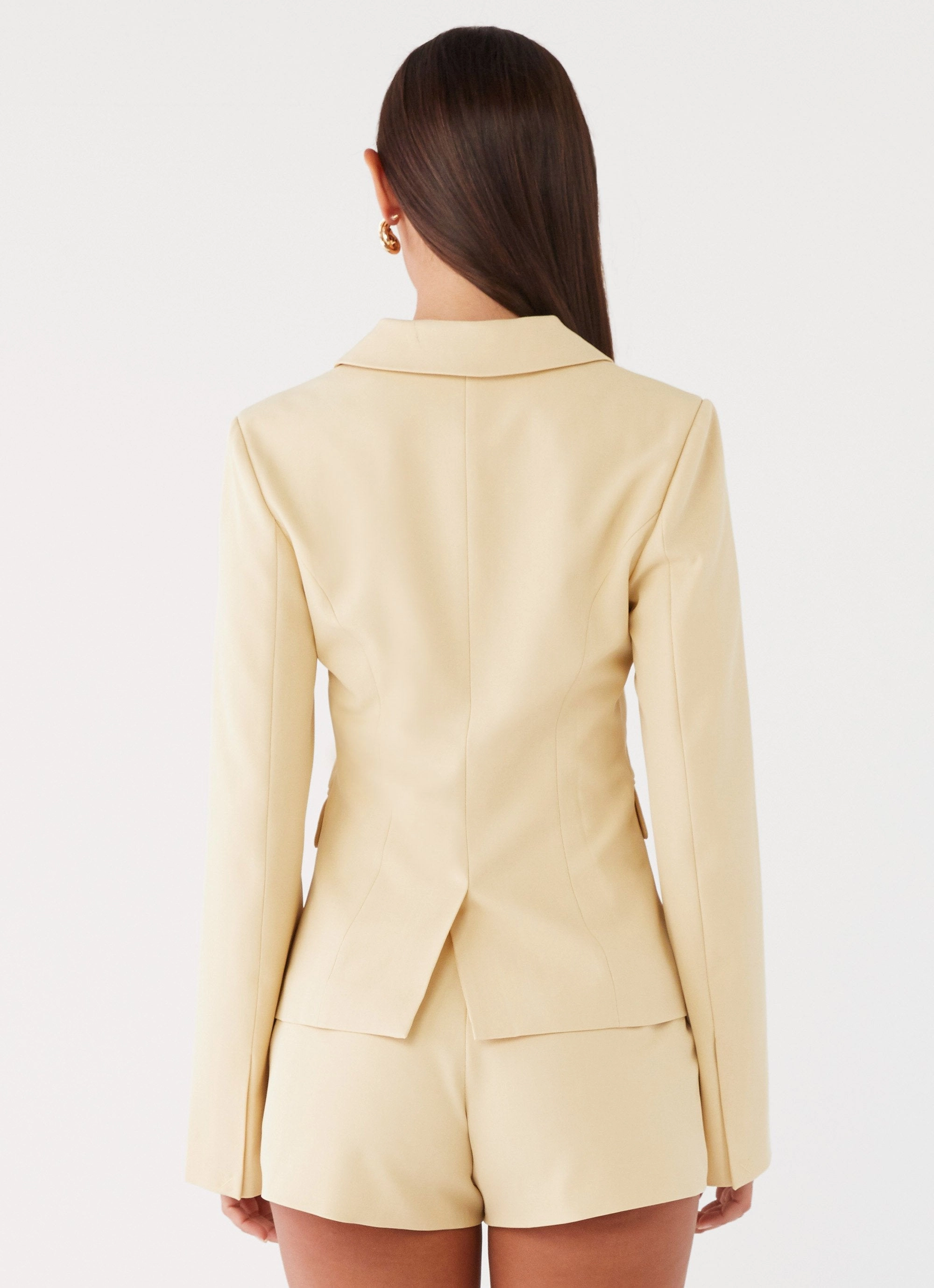 Utility Pockets Abrasion Proof Edging Mercury Fitted Jacket - Butter