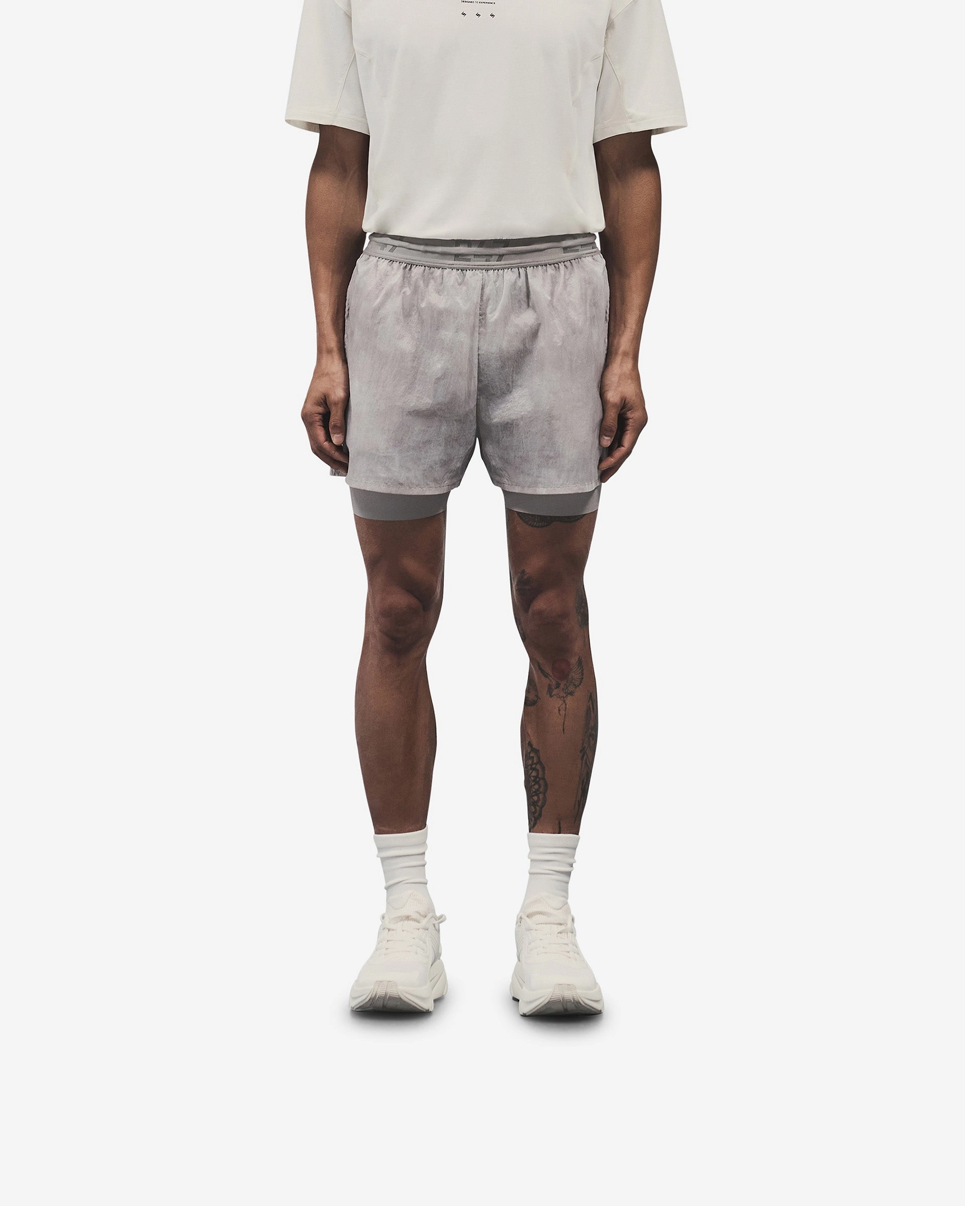 247 Trail Shorts - Chalk Move Easy maternity option