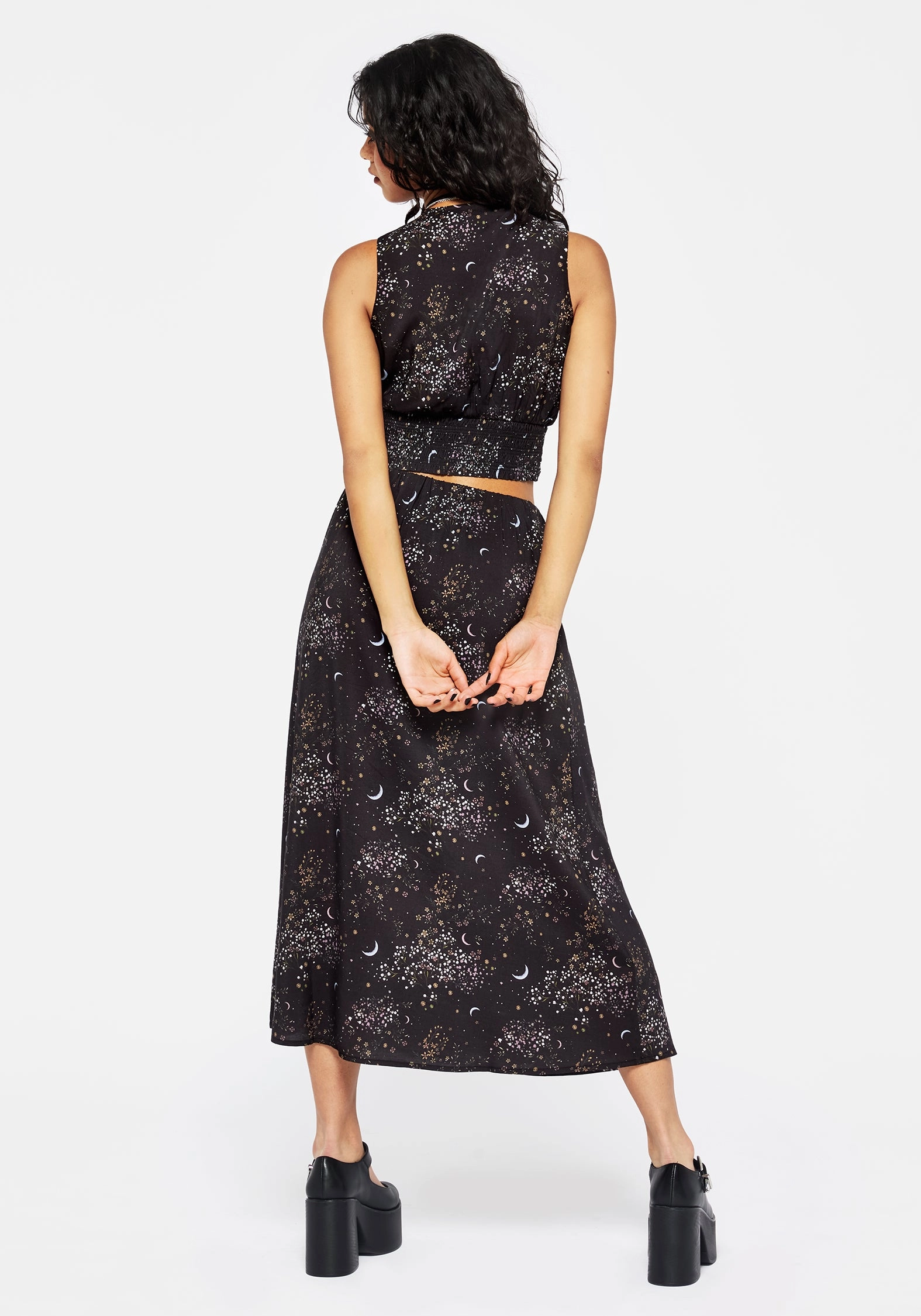 Peaseblossom Celestial Midi Skirt Oversized style Relaxed Feel