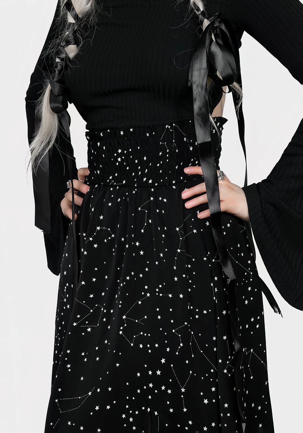 Celestial Midaxi Skirt Texture Shot