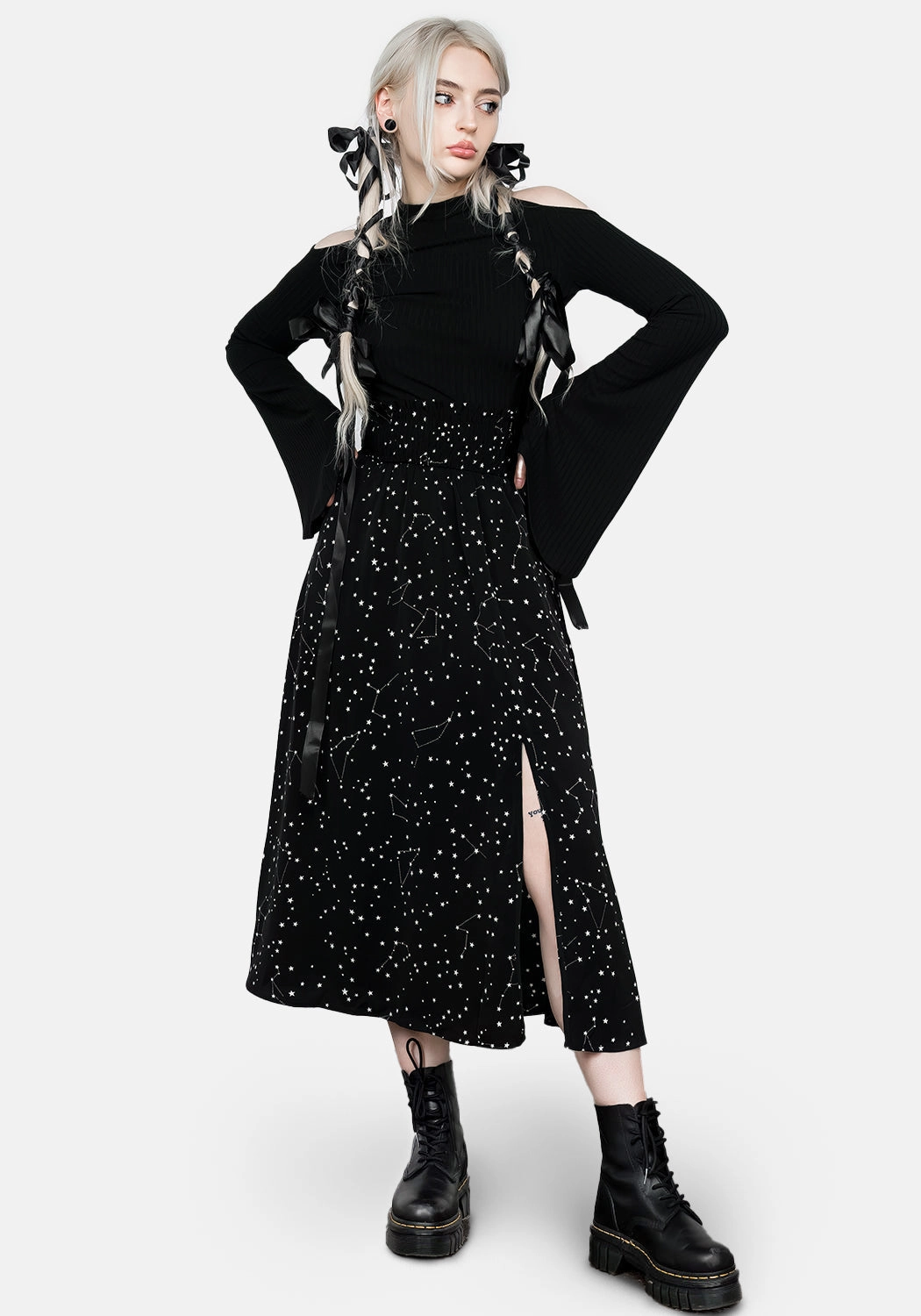Celestial Midaxi Skirt Soft Movement