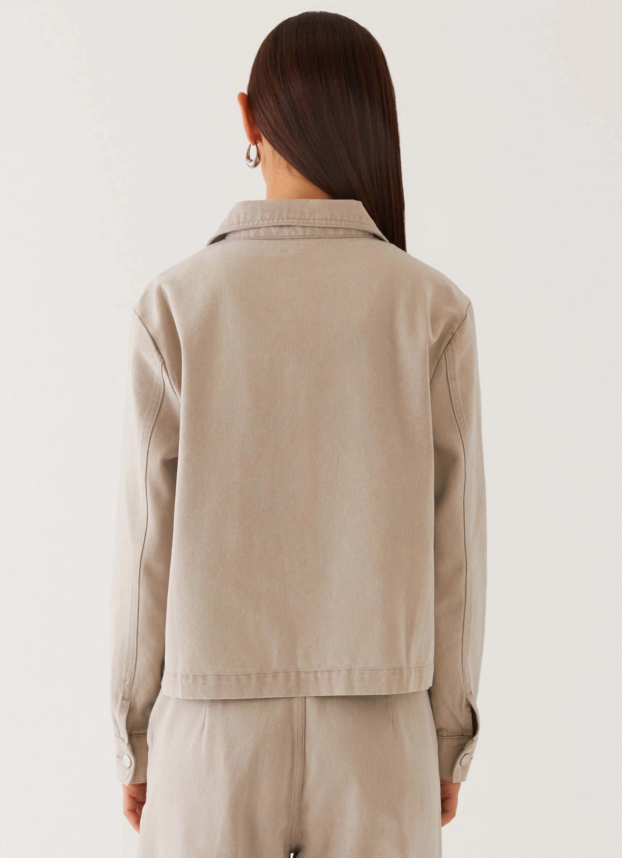 Milani Denim Jacket - Grey InterchangeableLining Non Restrictive Cut