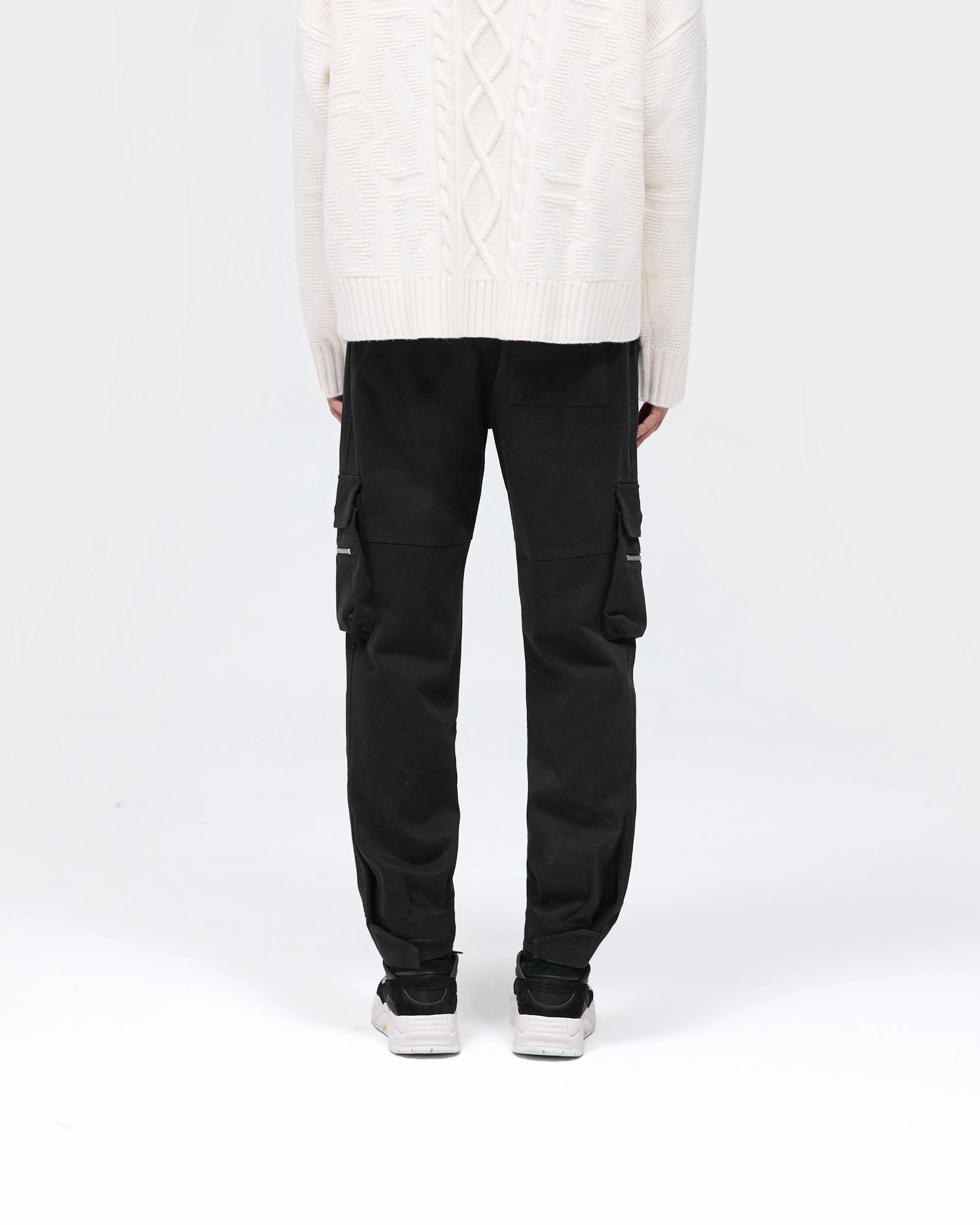 Relaxed Comfort Fit Cozy and Soft Military Pant - Black