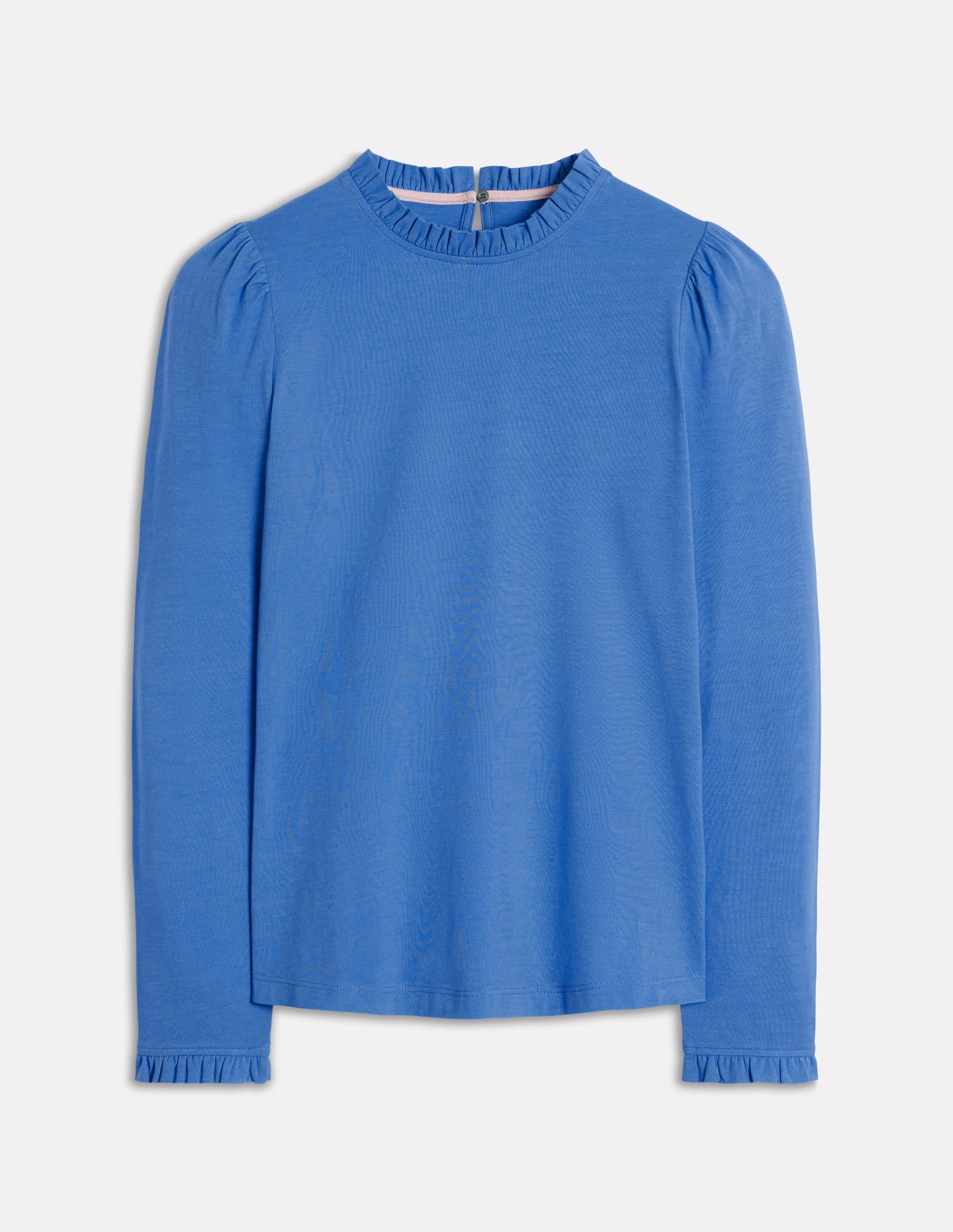 Supersoft Frill Detail Top-Meadow Spring Button Down Collar Style