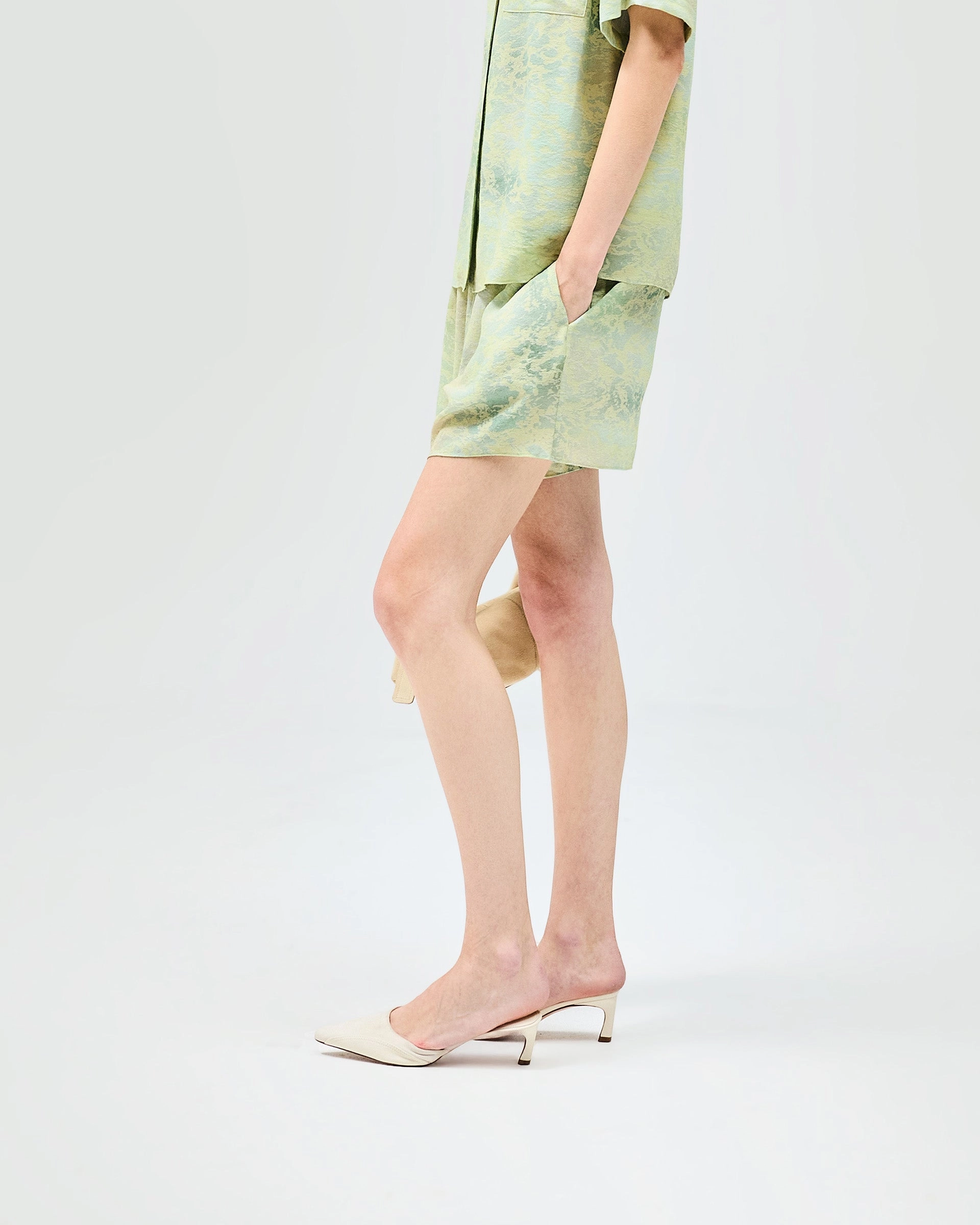 UV Protection Fabric Mirage Shorts - Watermark Print