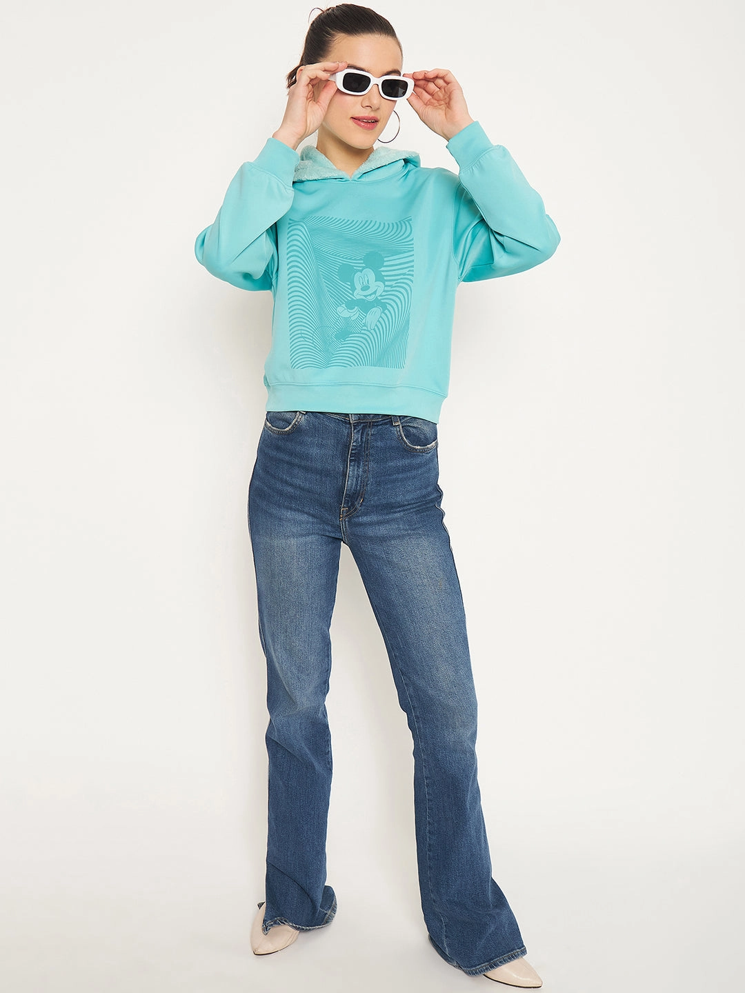 product rough ruggedness product glove protection Madame Mint Disney Print Sweatshirt