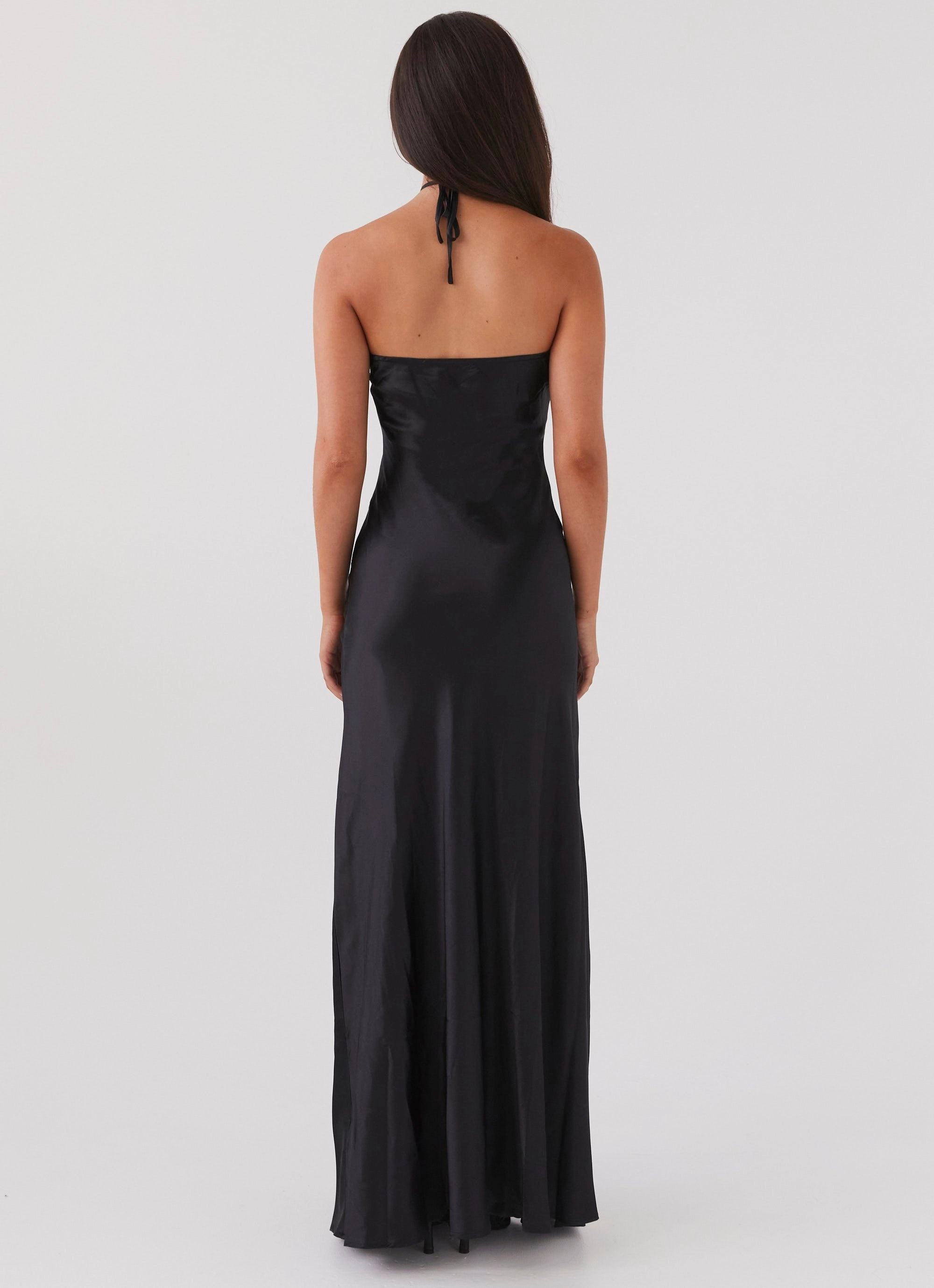 Noir Symphony Maxi Dress - Black Casual weekend dress Skin Glow