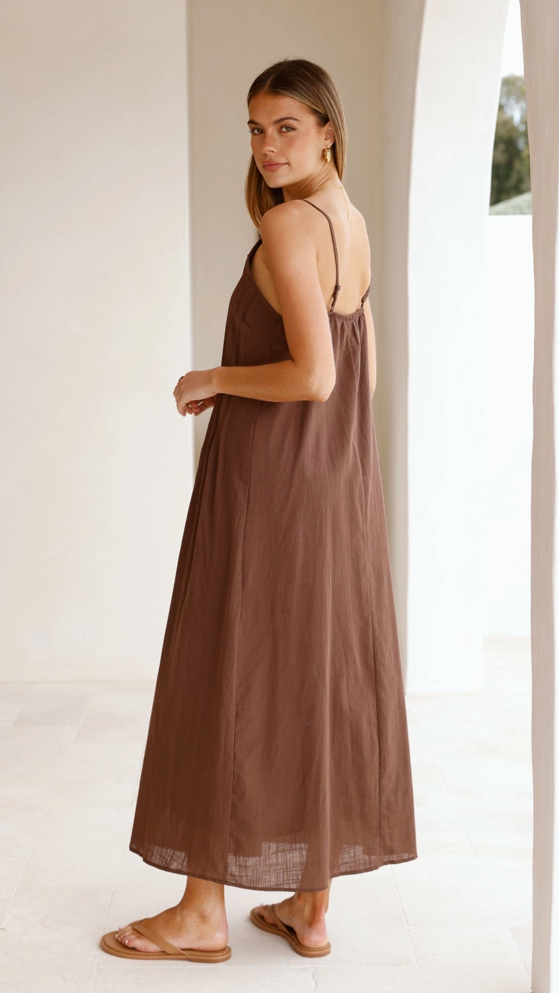 Aspen Maxi Dress - Chocolate Romantic-Style