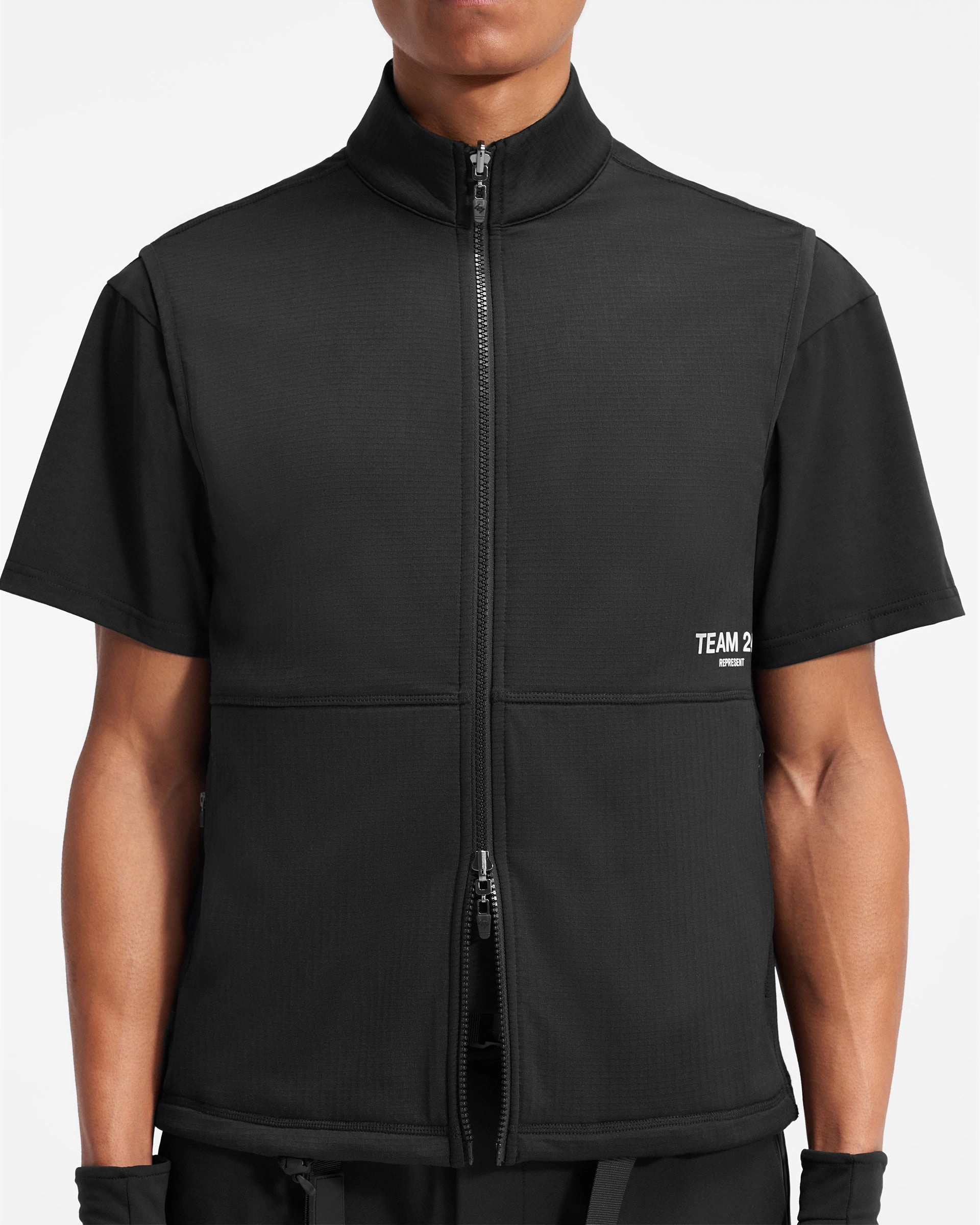Detachable Hood Team 247 Mission Gilet - Black