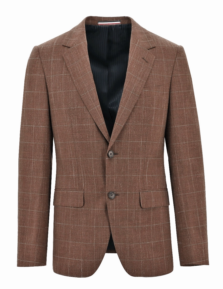 Parker Buggy Brown Checked Sports Jacket Quick Drying