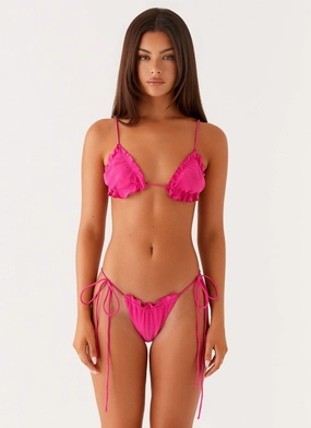 Gaia Bikini Bottoms - Fuchsia Non Restrictive Mobility Torsion Control System