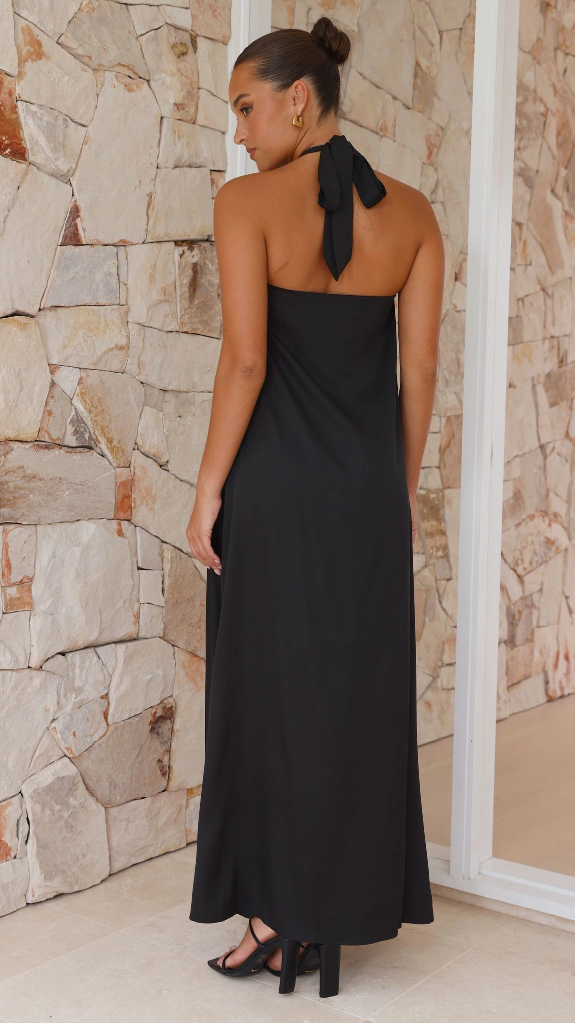 Monique Maxi Dress - Black Classic structured dress
