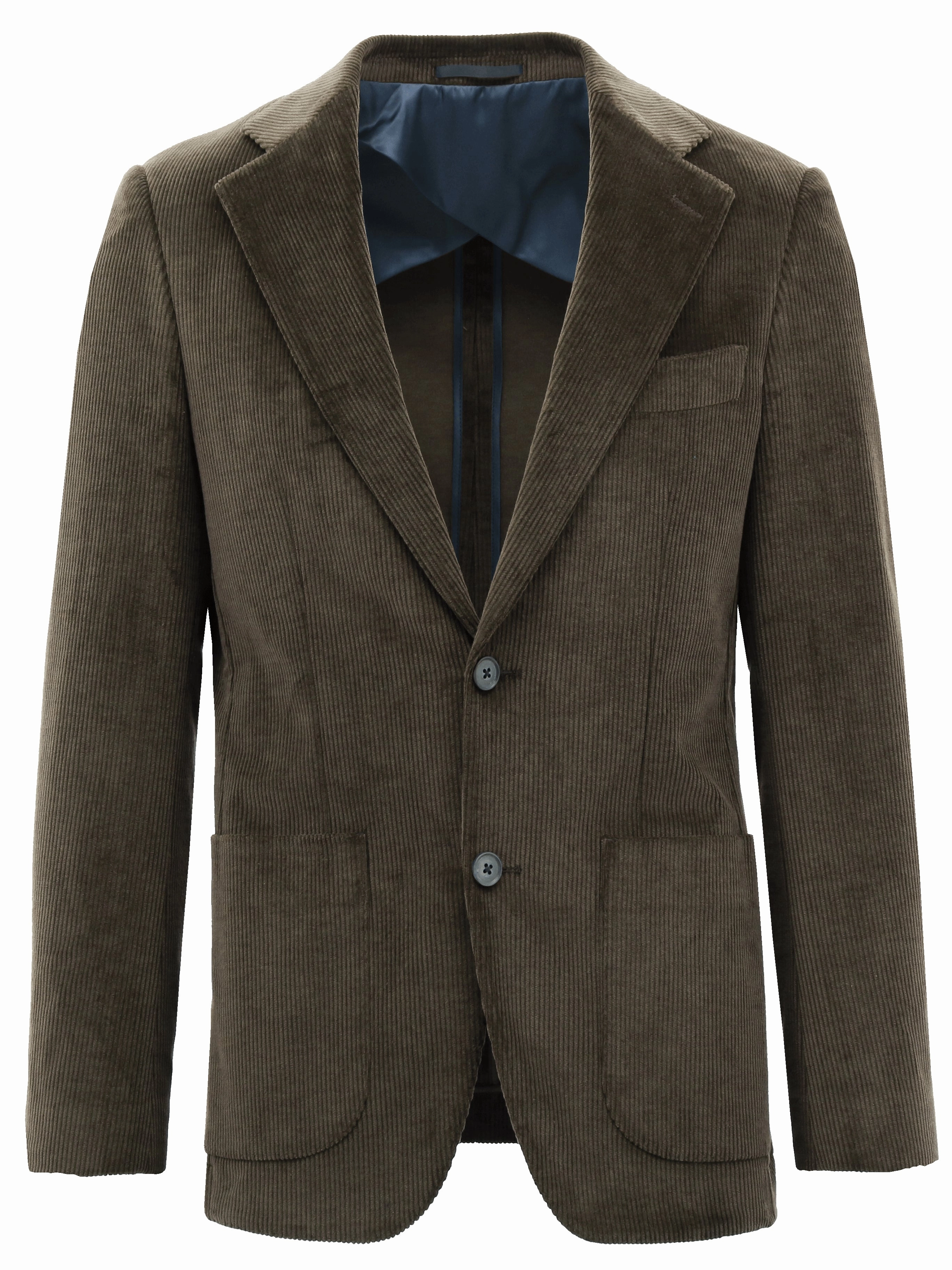 YKK Fasteners Waterproof Stitch Details Genoa Buggy Brown Corduroy Sports Jacket