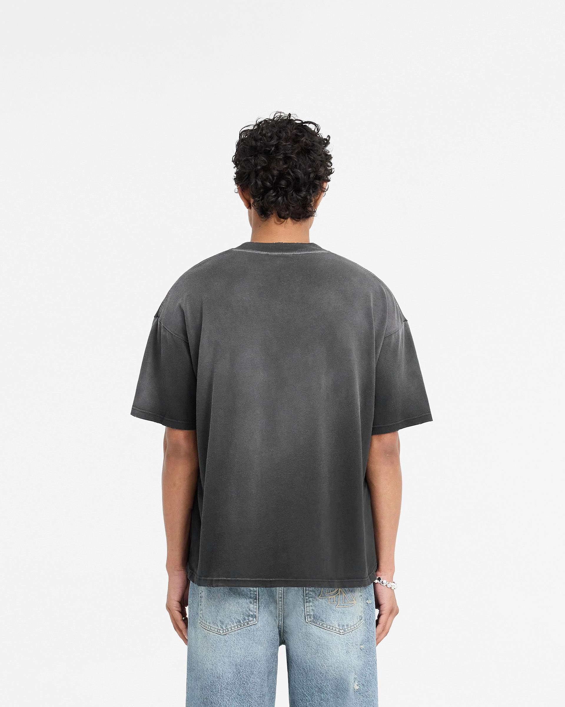 Anti Static Finish Represent X Duke   Dexter Rearview Mirror T-Shirt - Stained Black