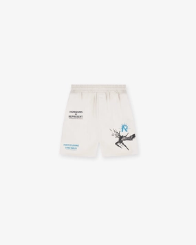 Icarus Short - Off White Fastening Closure Classic Fit