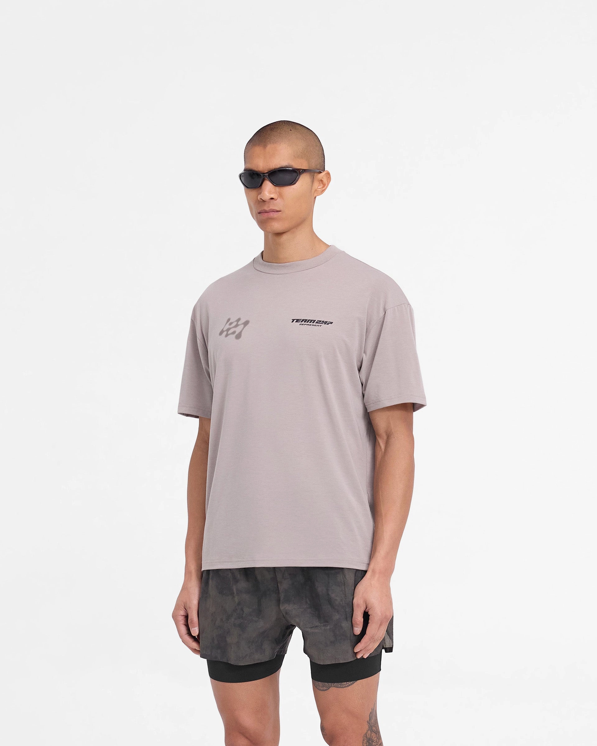 Perfect for Vacation 247 Future Terrains Oversized T-Shirt - Moonrock