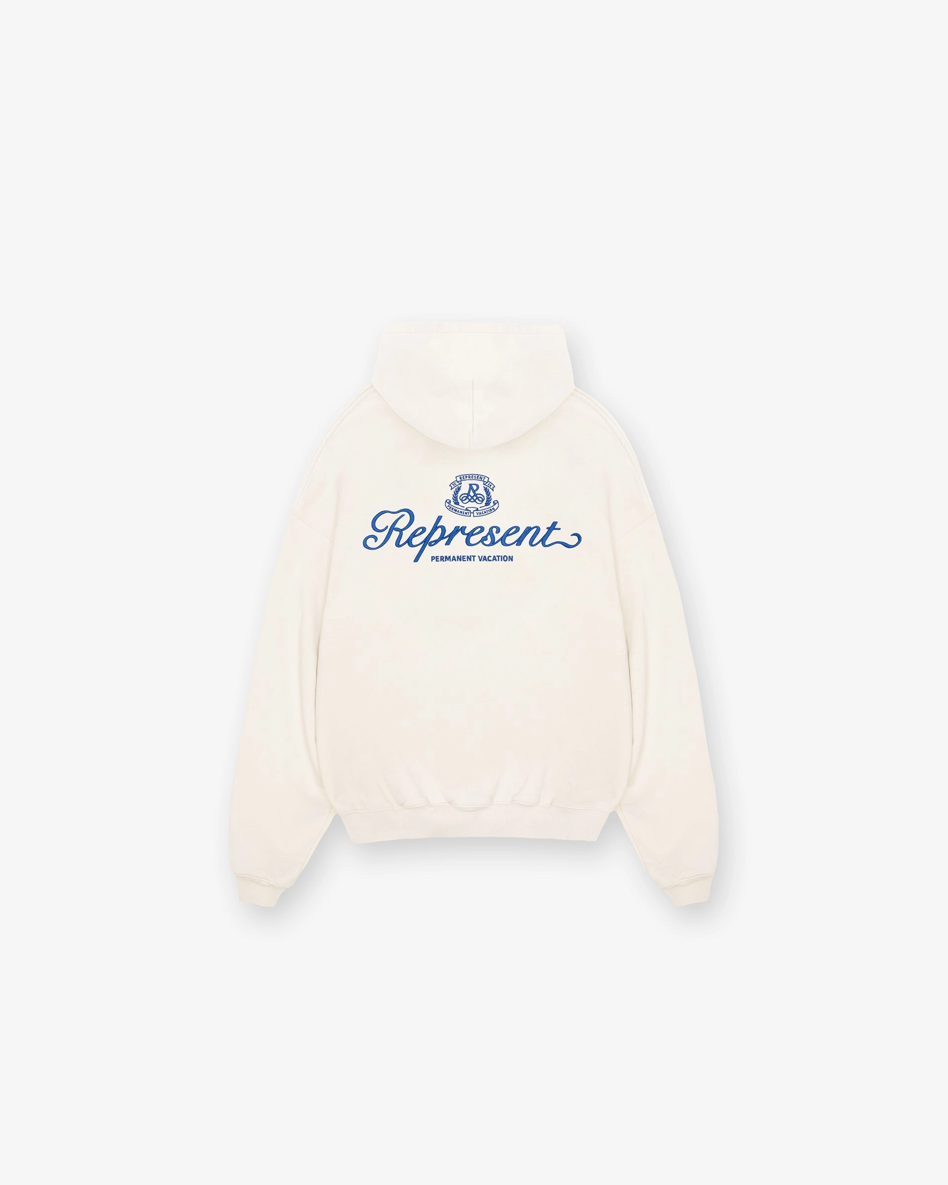 Permanent Vacation Zip Up Hoodie - Antique White Odor Resistant Technology