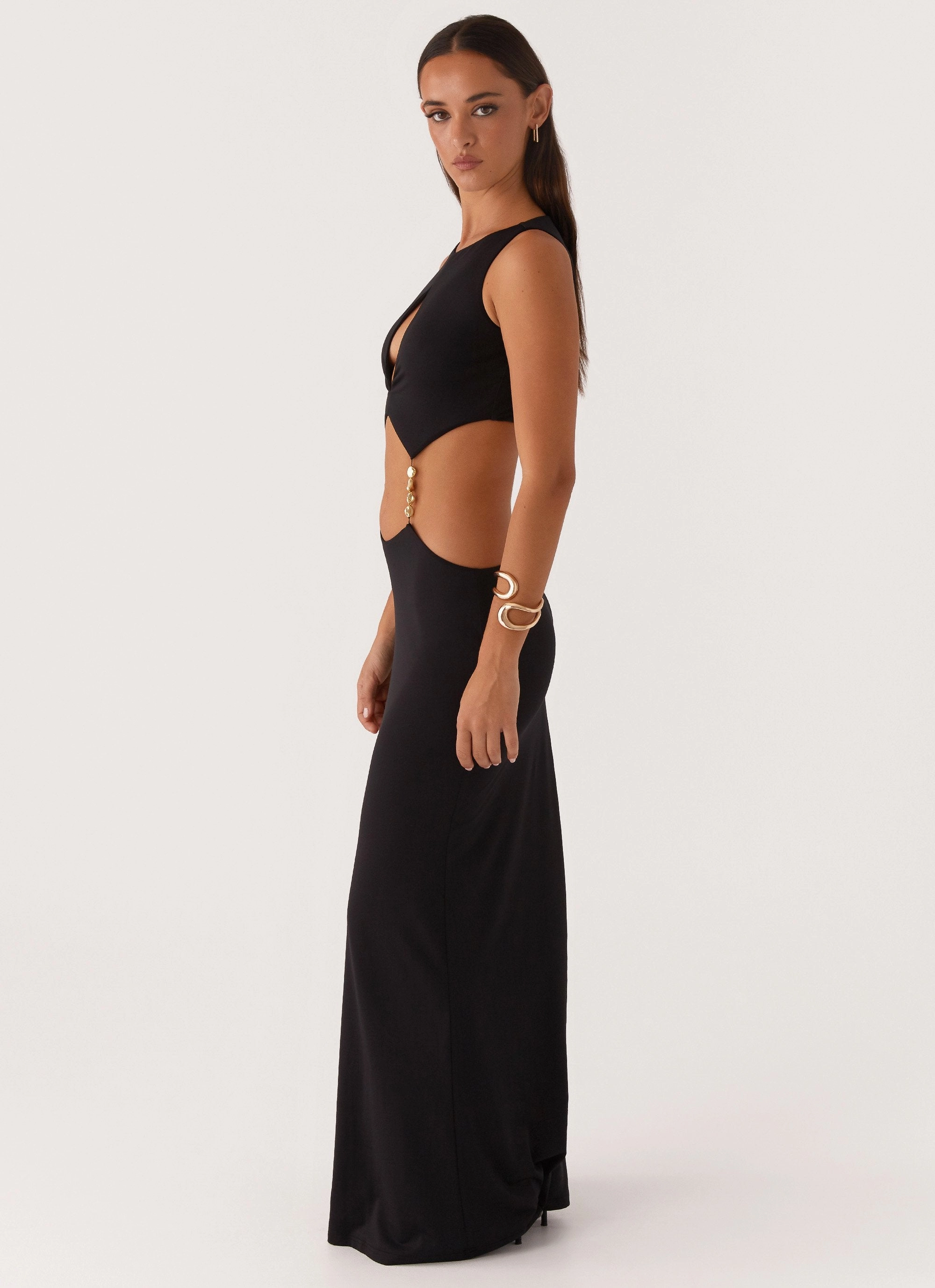 Clean Comfort Nadiya Maxi Dress - Black