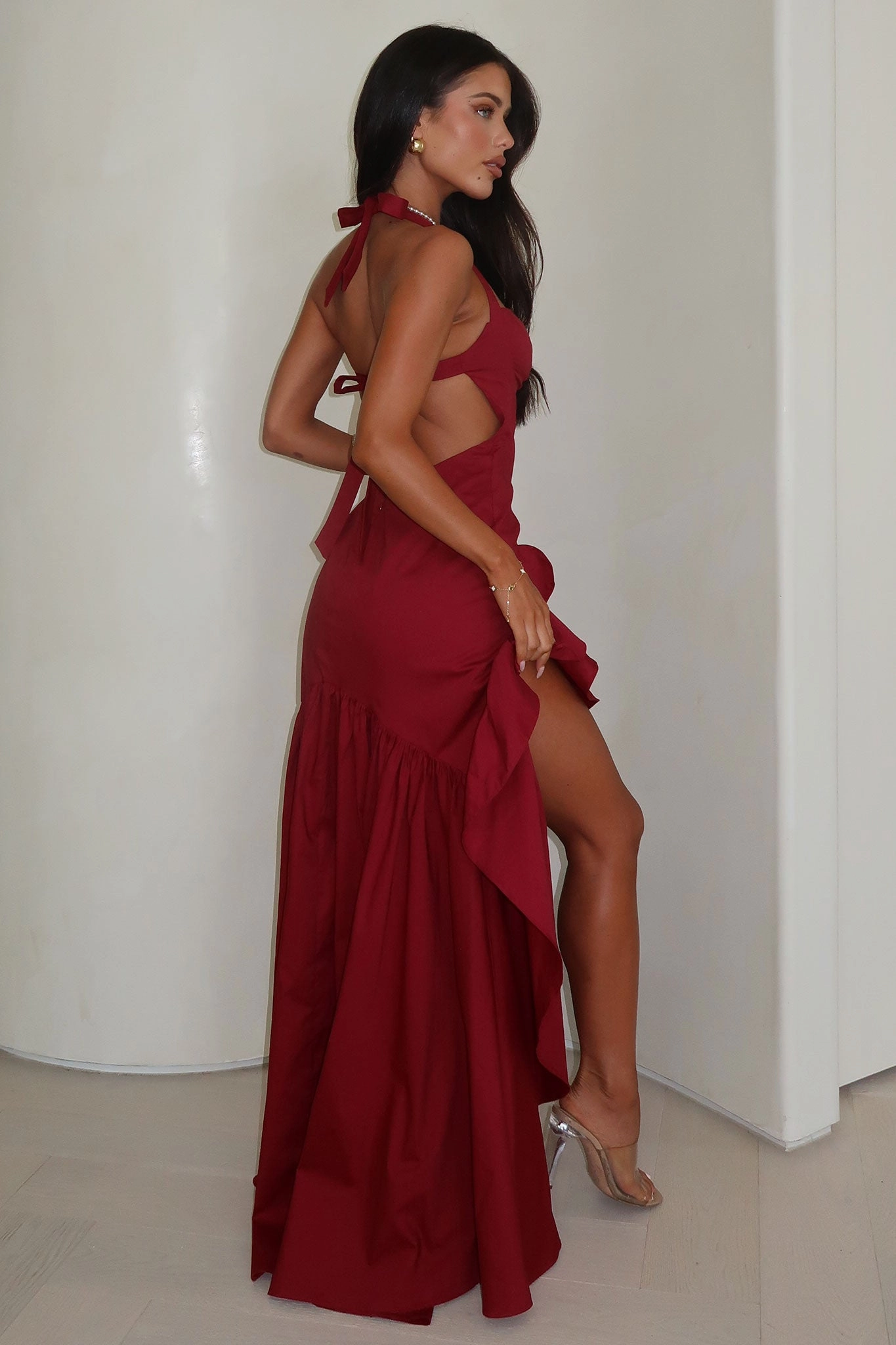 Neva Maxi Dress - Red Resort-Wear Relax Appeal