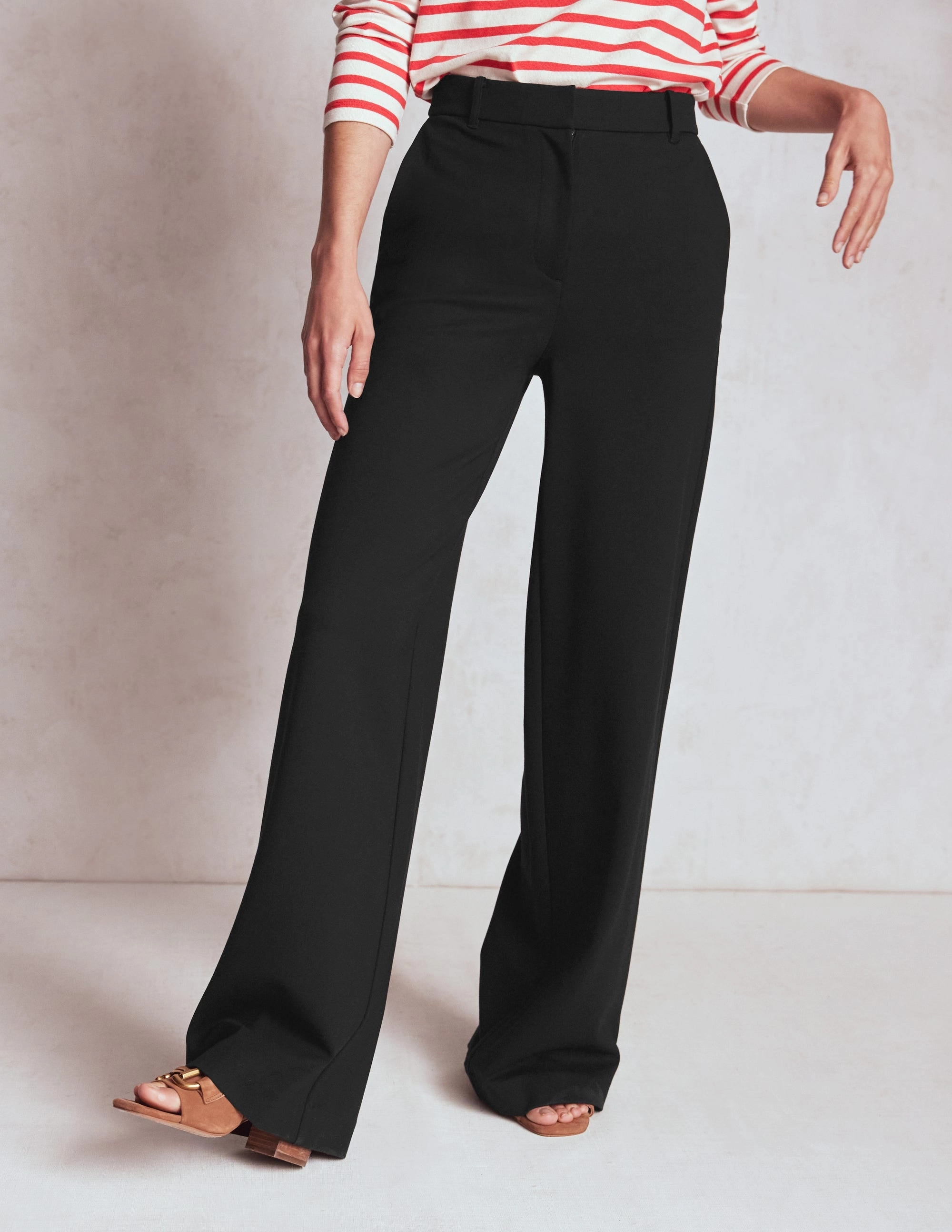 Body Ready hypoallergenic Belgravia Ponte Trousers-Black