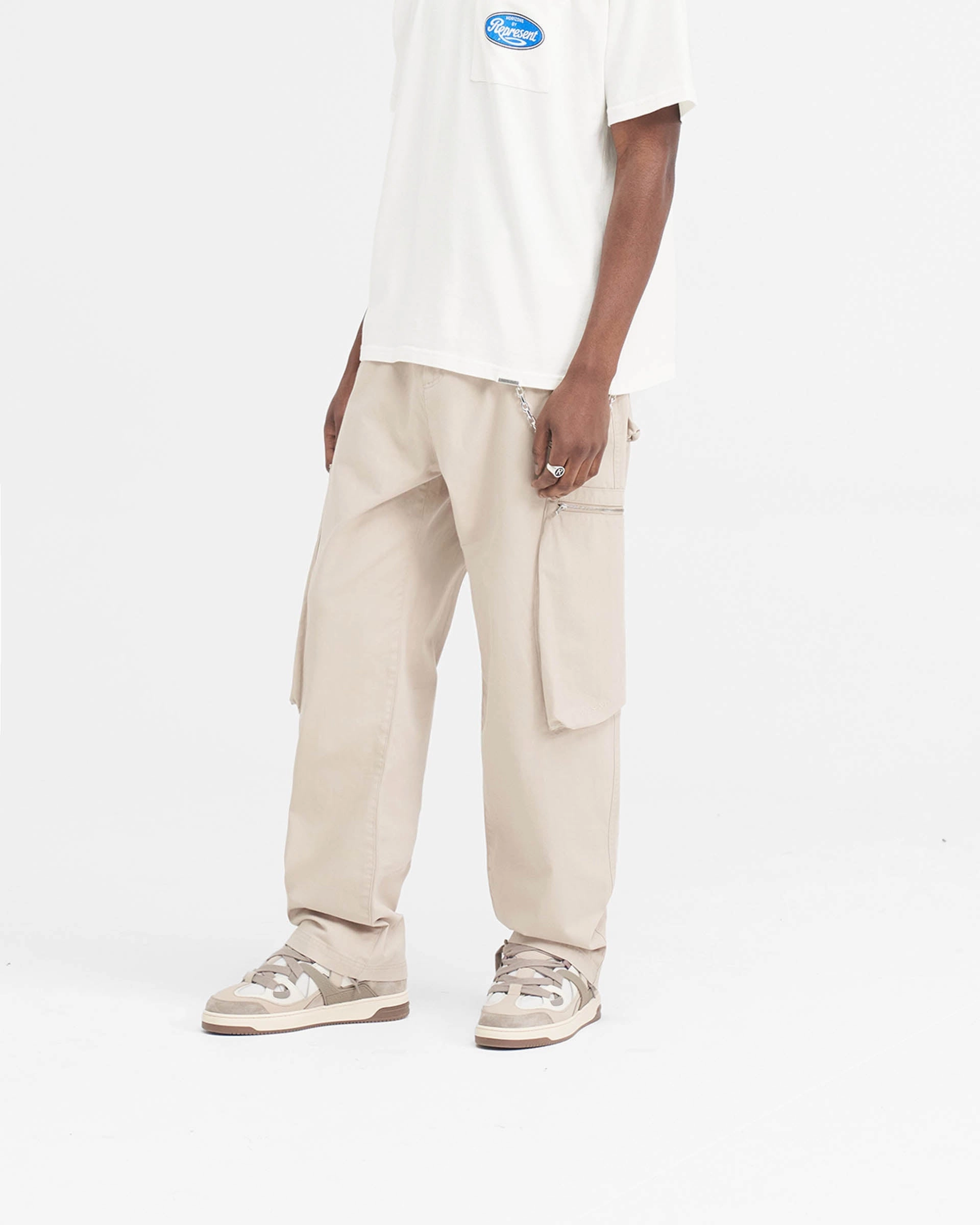 Sporty Style Casual Performance Workshop Pant - Cashmere