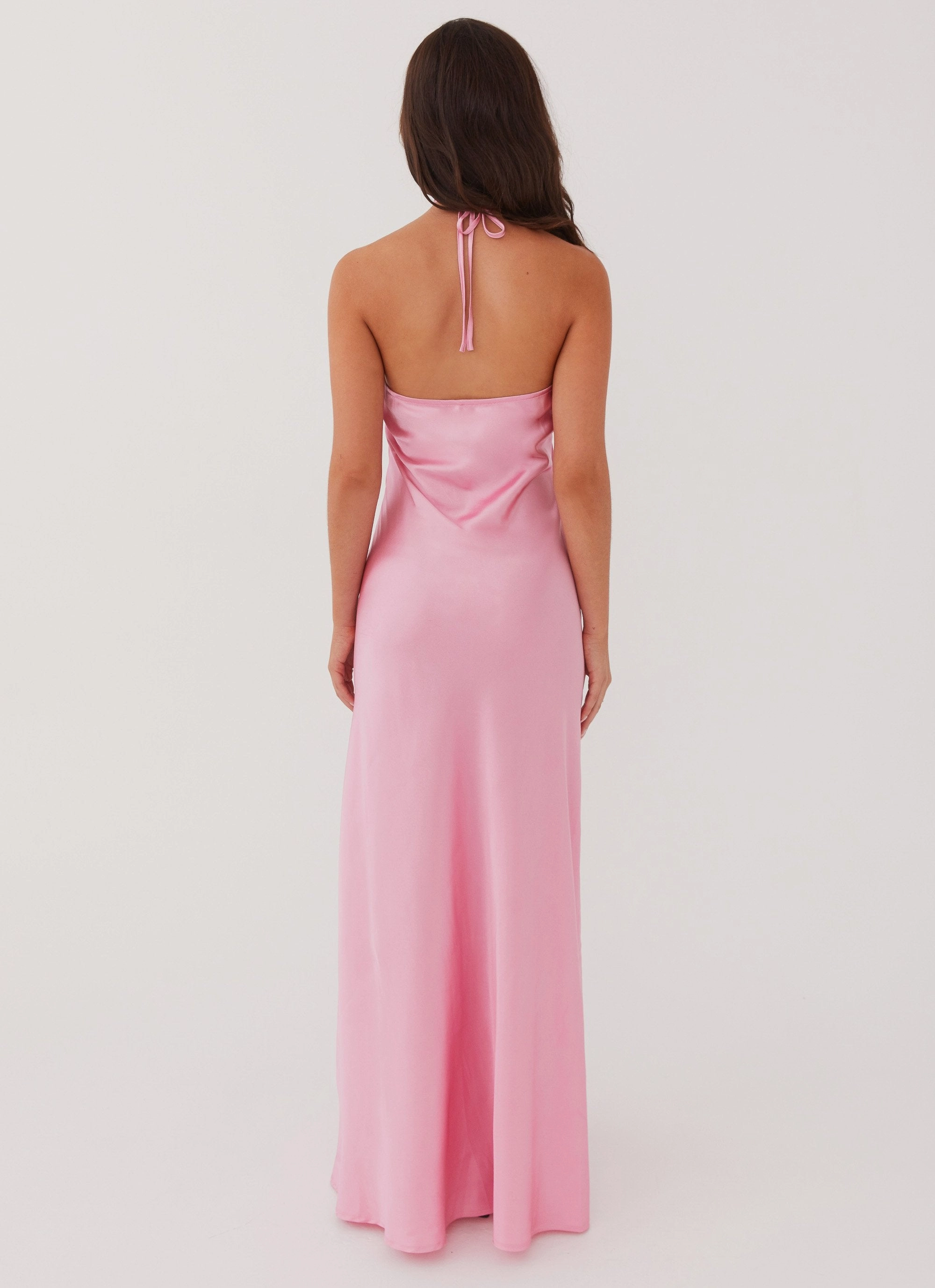 Noir Symphony Maxi Dress - Pink Bright Feel