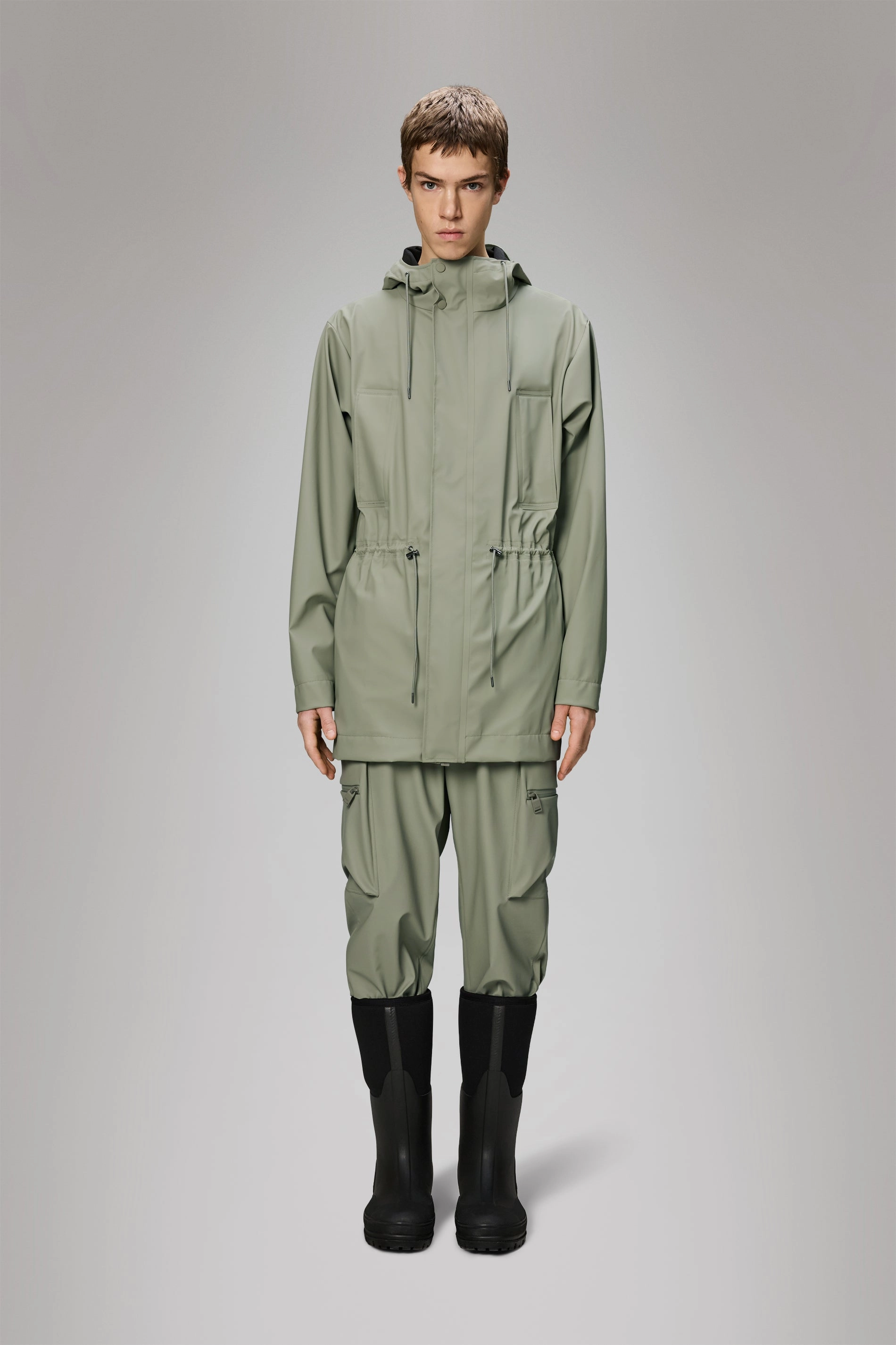 Bold Long Jacket ZipperClosure