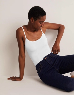 Plain Cami Top-White Sustainable Manufacturing