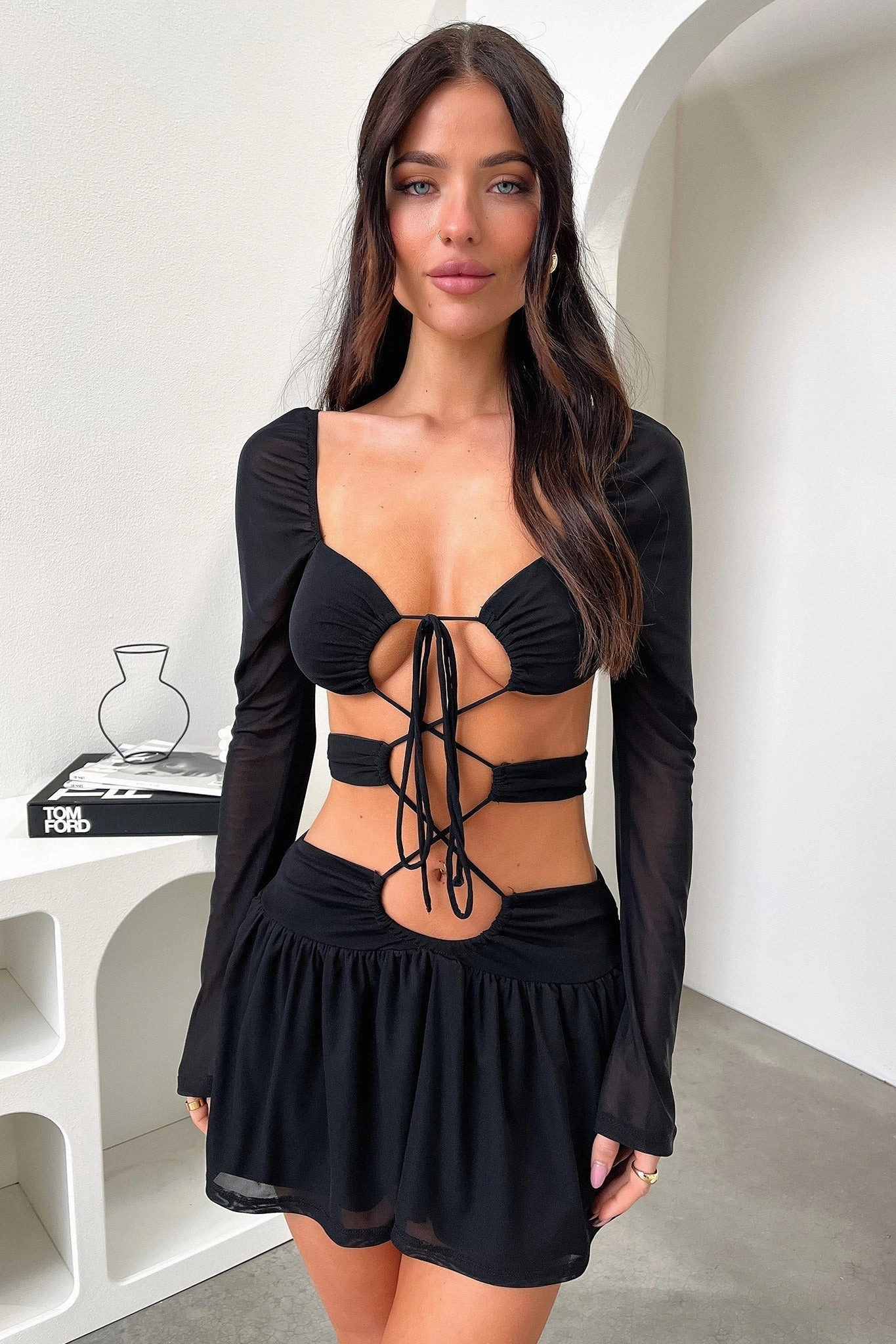Seasonal Essential packable Ileana Dress - Black