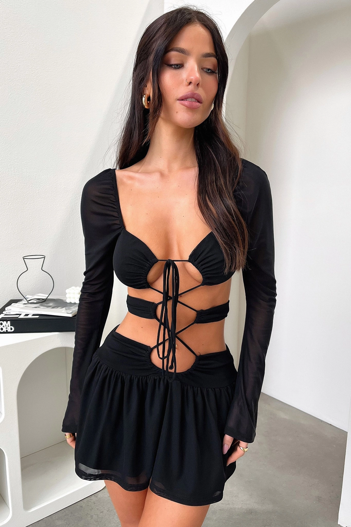 Ileana Dress - Black Fall Outfit Daywear Comfort