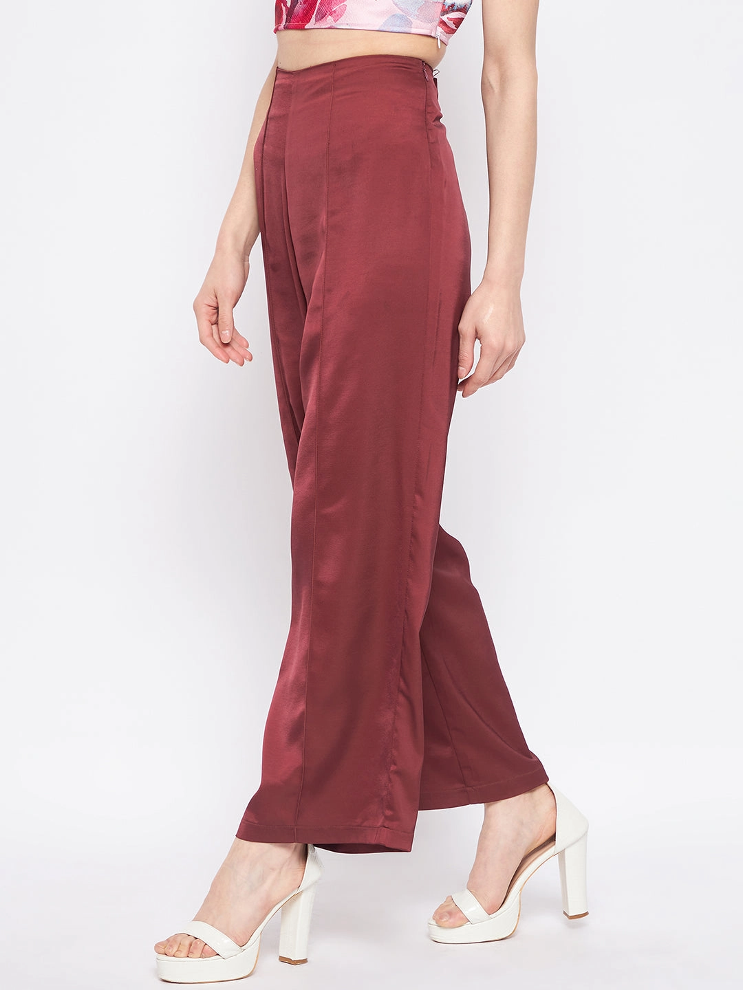 Madame Wine Trouser Easy Pack HighRiseWaistband