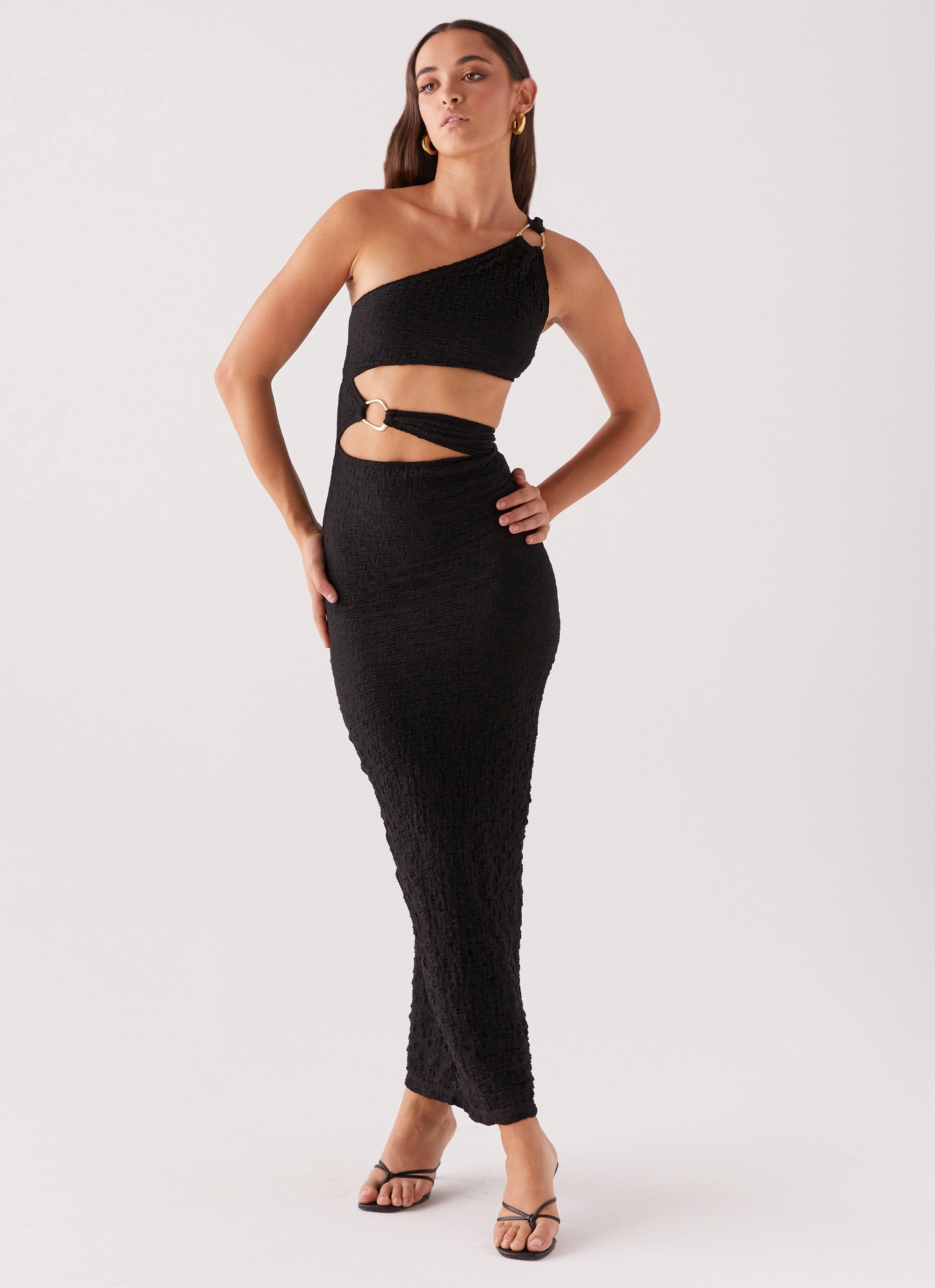 North Haven Maxi Dress - Black Sleek Presence