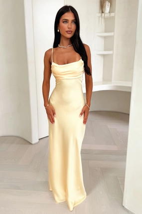 Novella Maxi Dress - Yellow Winter Classic NonSlipClosure
