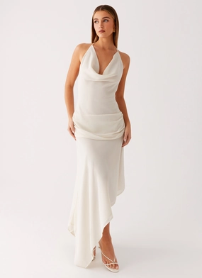 Nyra Midi Dress - Cream Festival-Ready Comfortable Layer