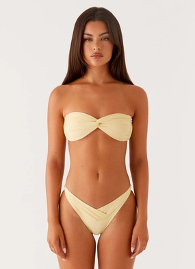 ethical fashion Delta Bikini Bottoms - Lemon