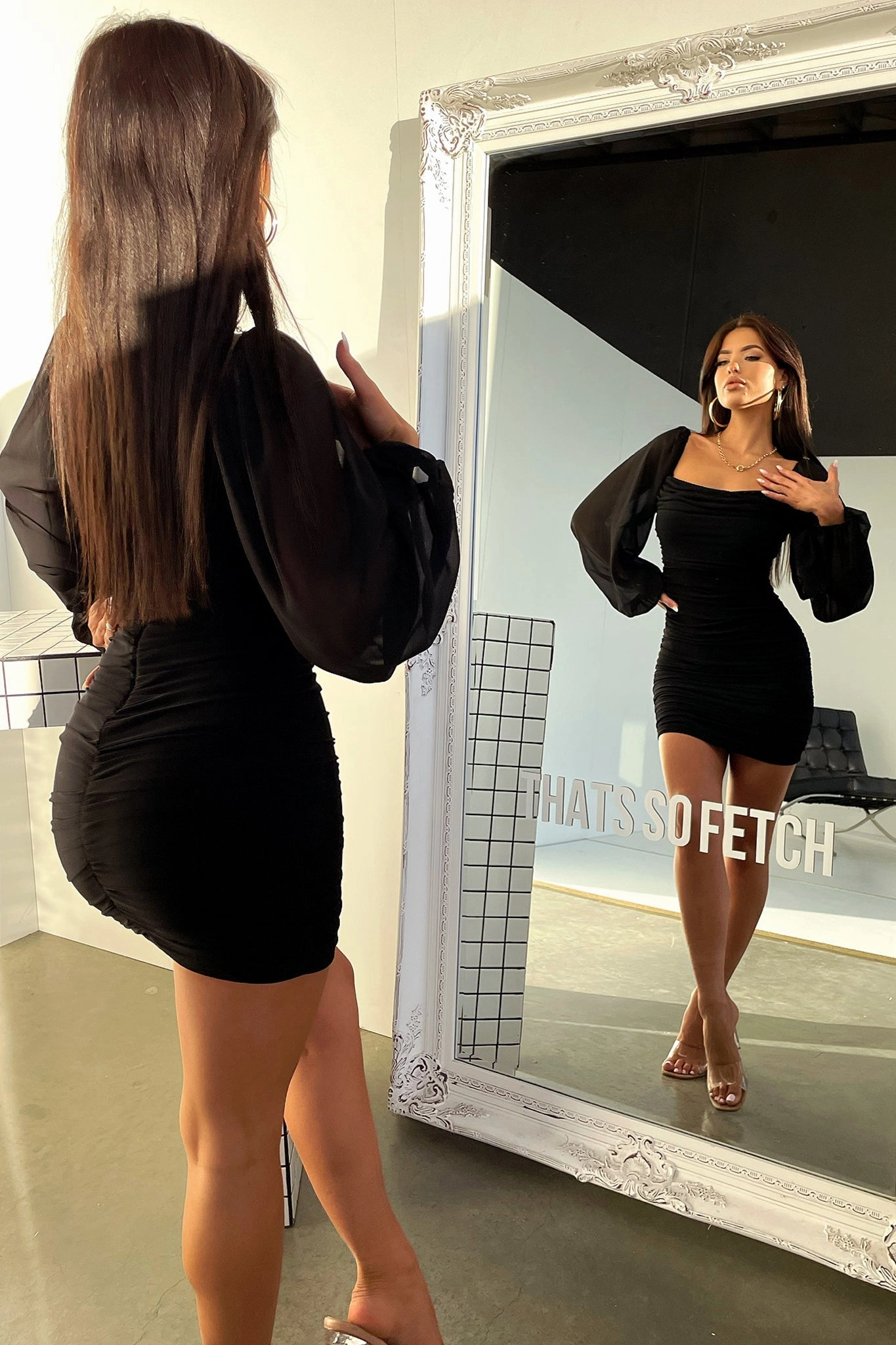 MultiPurposePockets Snag-Resistant Octavia Dress - Black