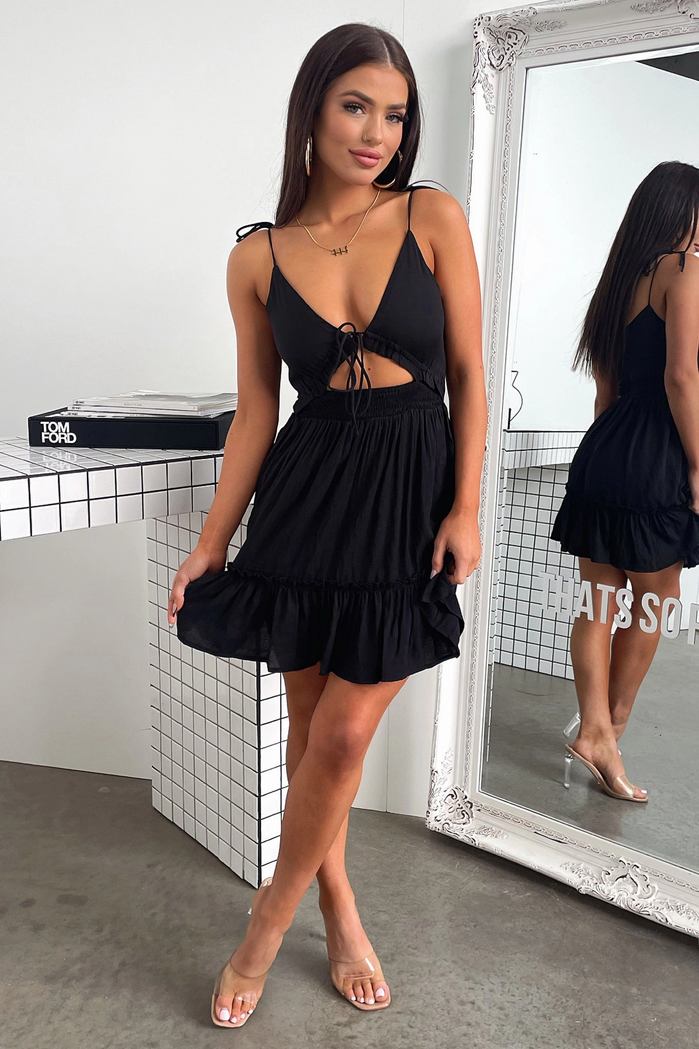 Primerose Dress - Black Feminine Movement Formal Setting
