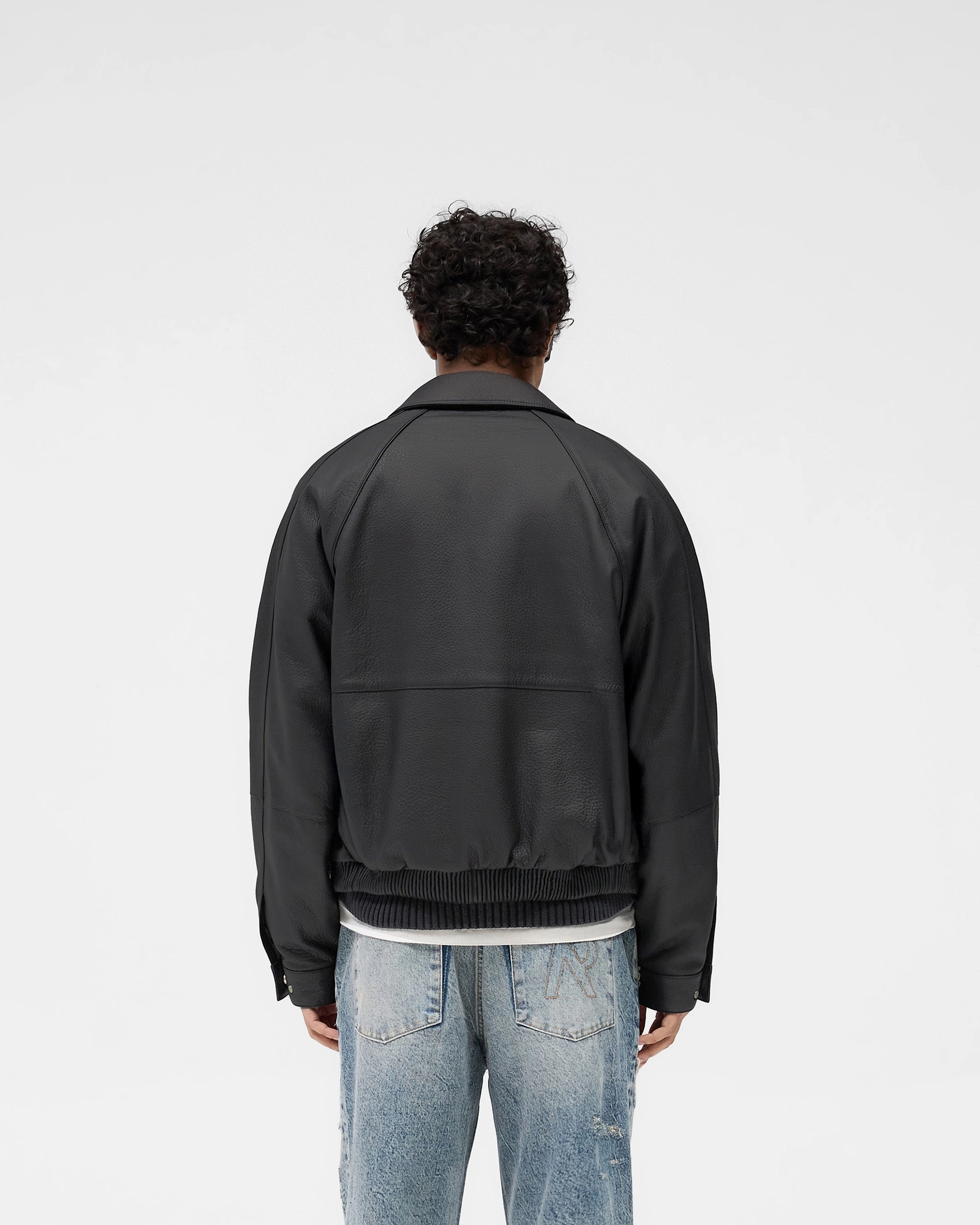 Overdrive Leather Jacket - Black Glow In Dark Trims